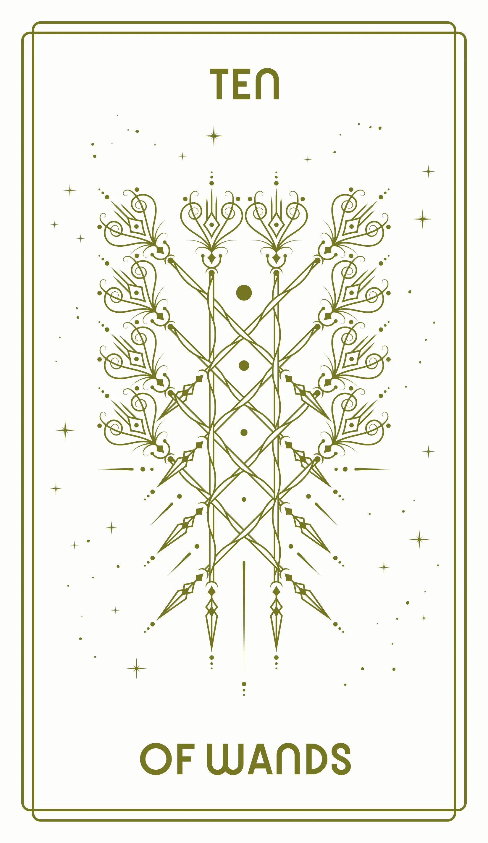 Ten of Wands Tarot Card