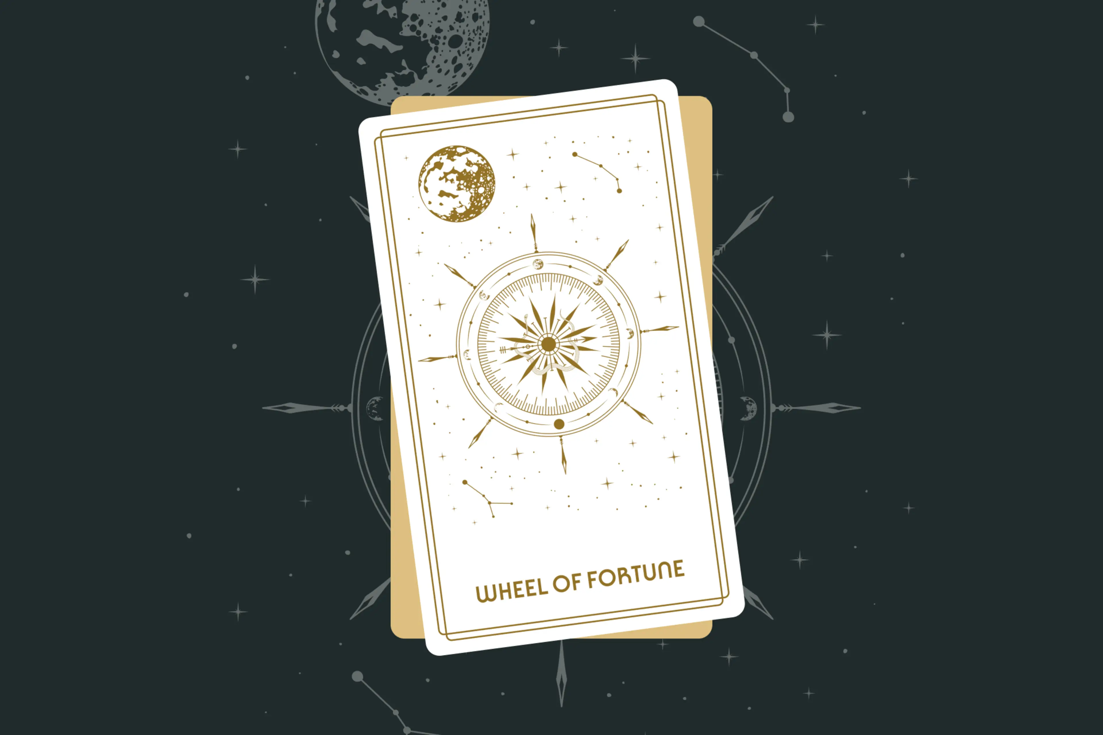 Wheel of Fortune Tarot Card (Major Arcana #10)