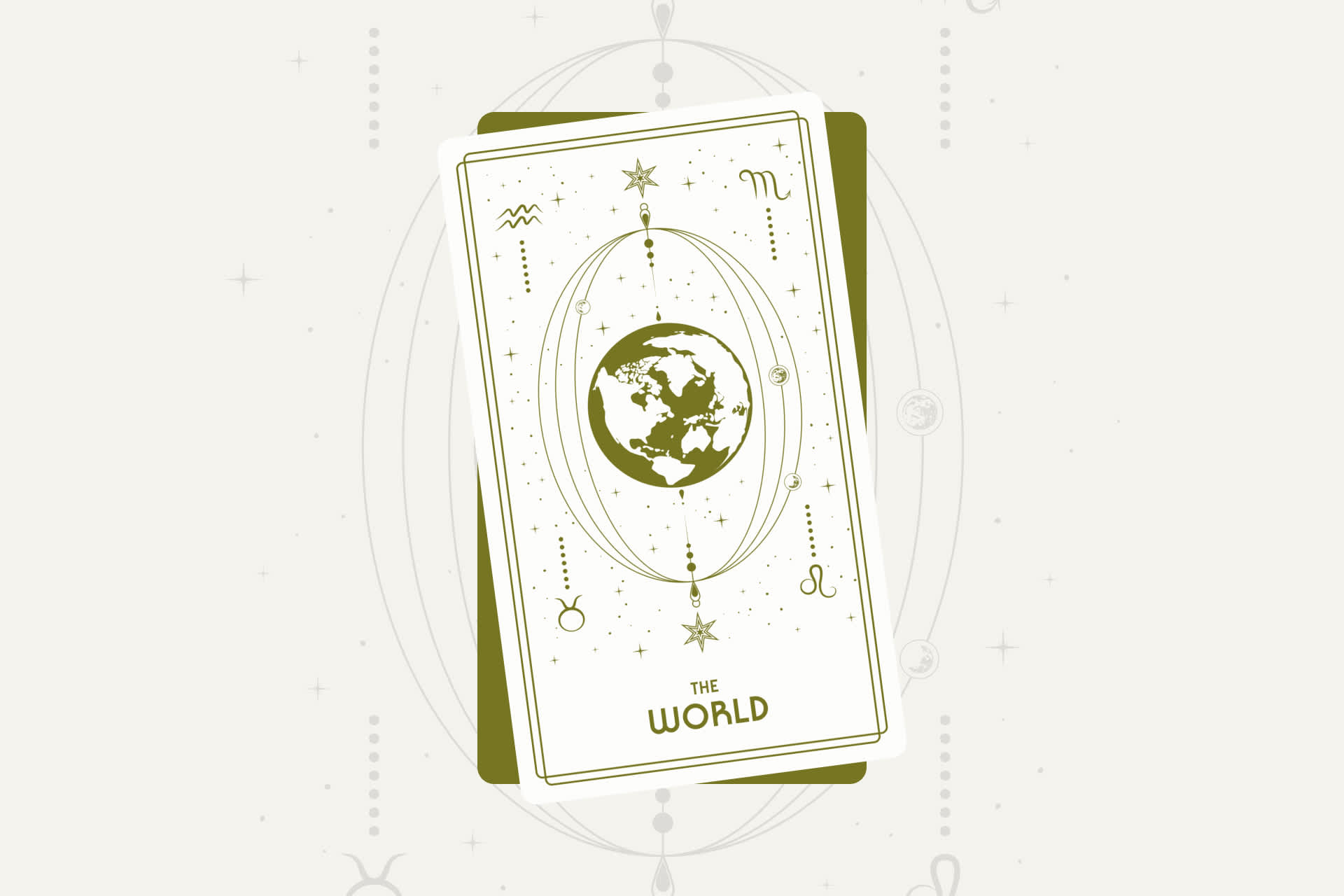 The World Tarot Card (Major Arcana #21)