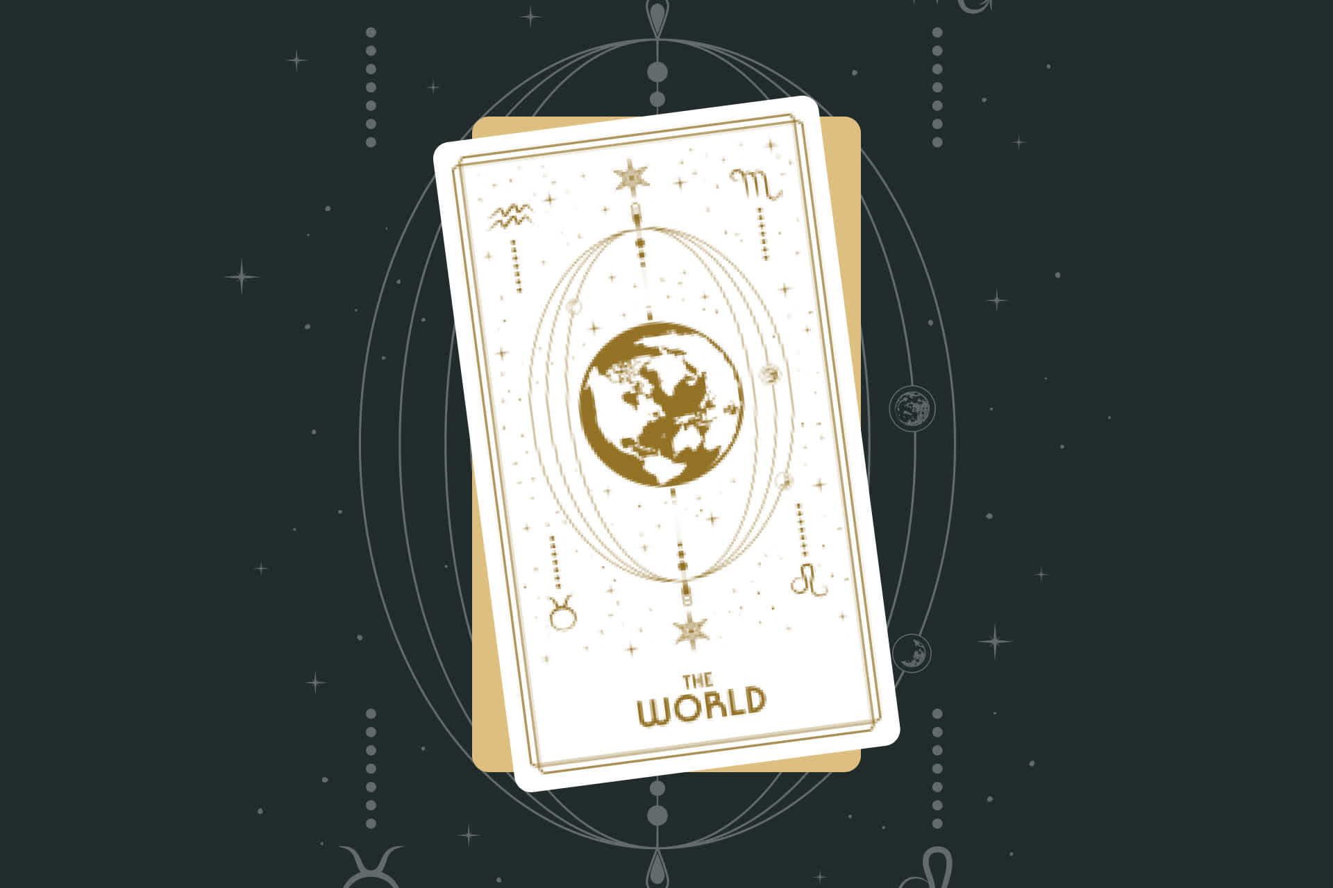 The World Tarot Card (Major Arcana #21)