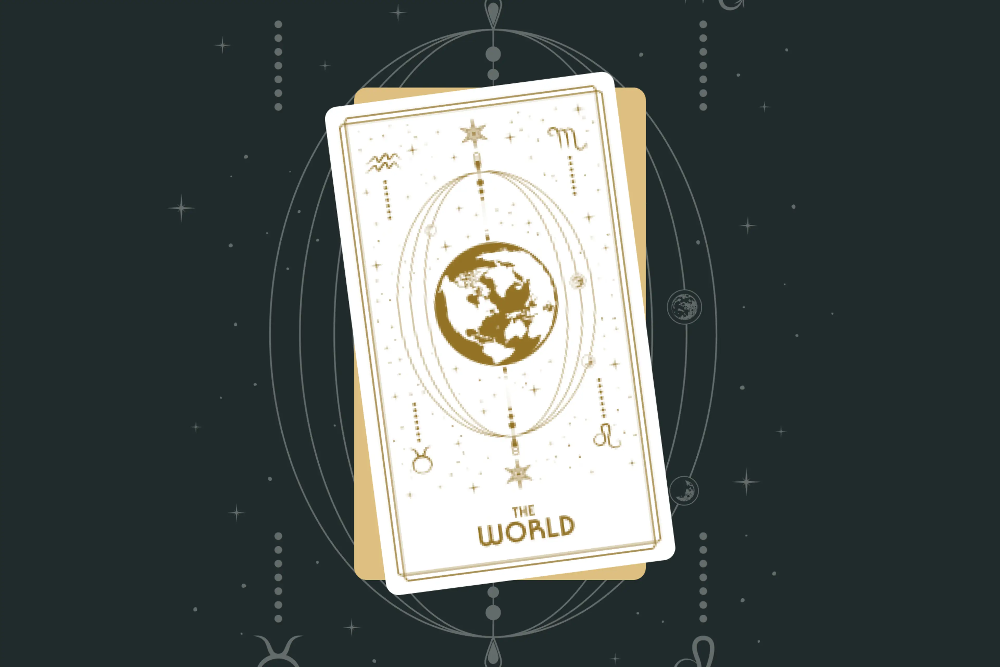 The World Tarot Card (Major Arcana #21)