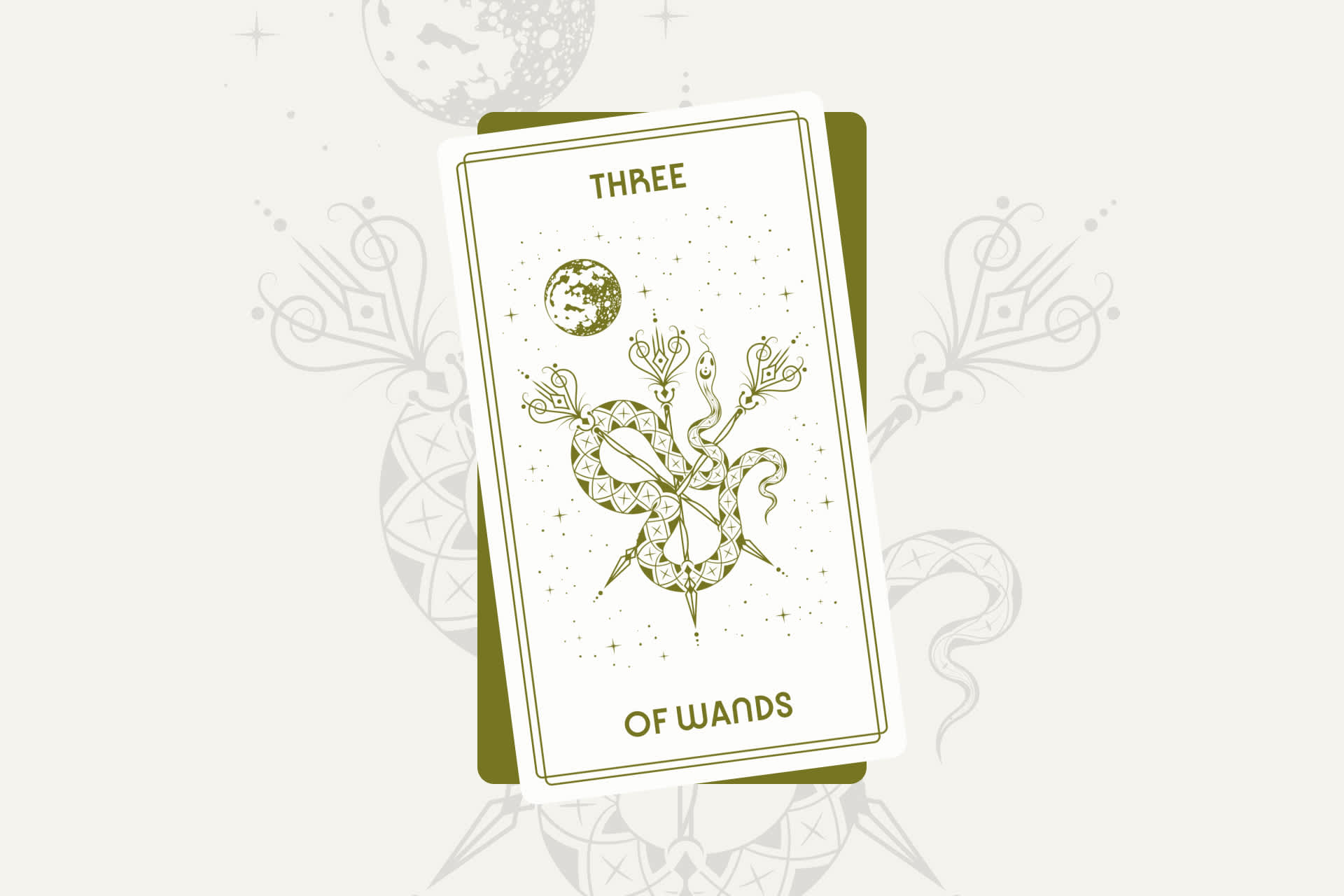 Three of Wands Tarot Card