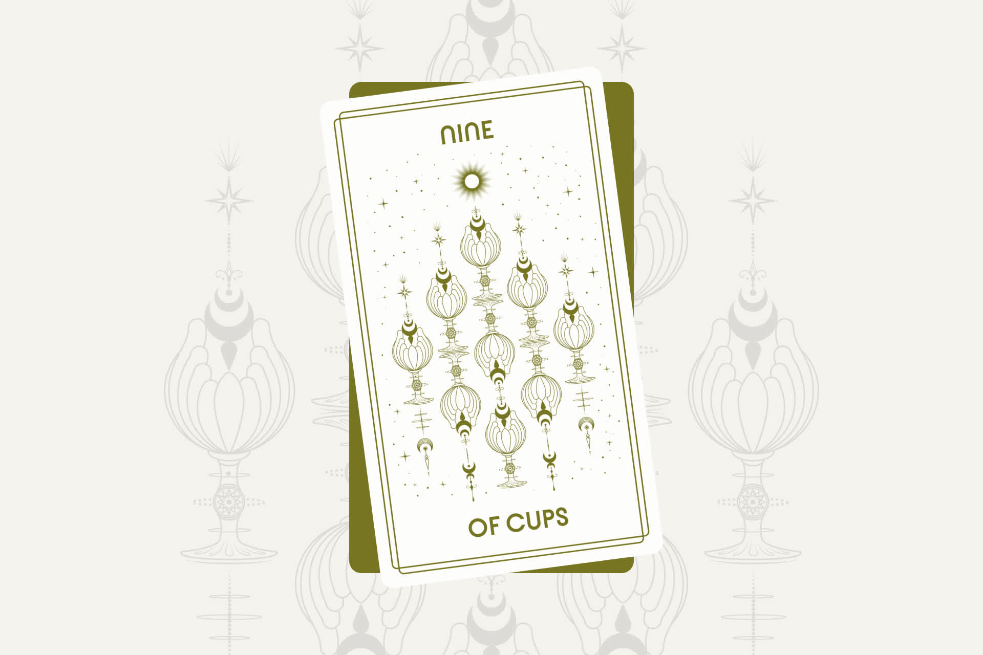 Nine of Cups Tarot Card