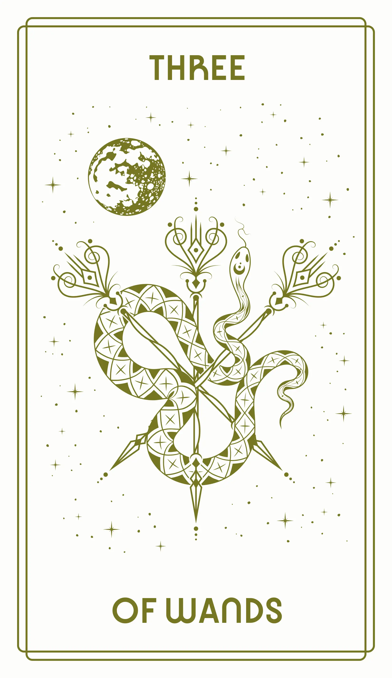 Three of Wands Tarot Card