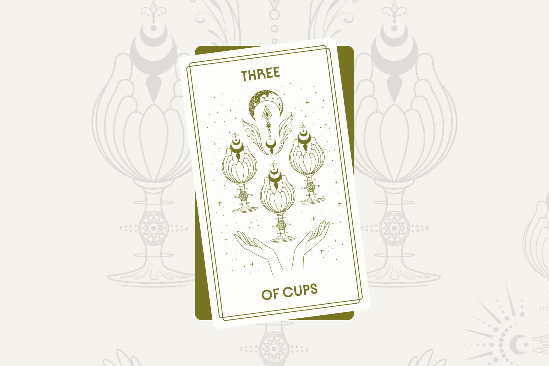 Three of Cups Tarot Card