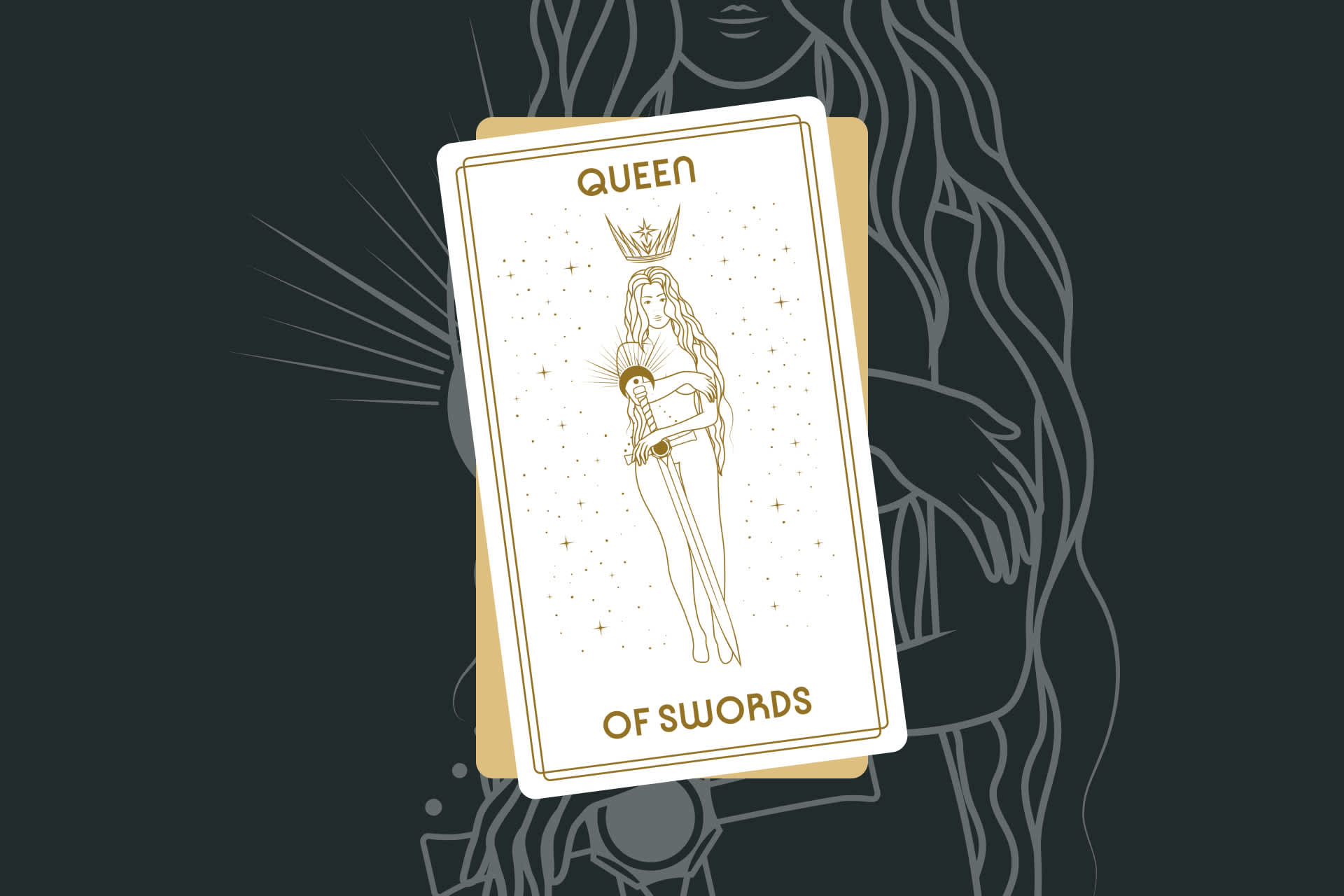 Queen of Swords Tarot Card