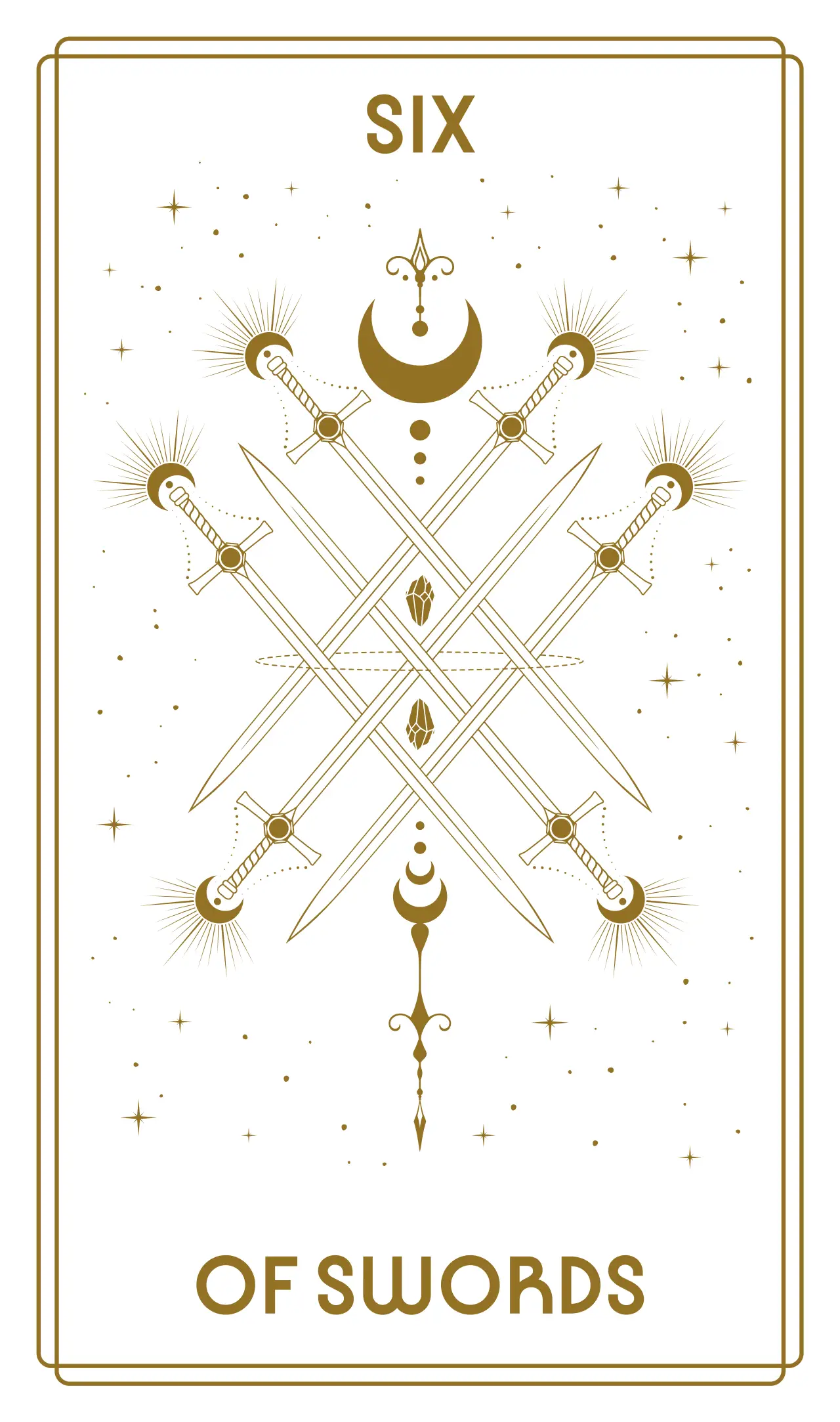 Six of Swords Tarot Card
