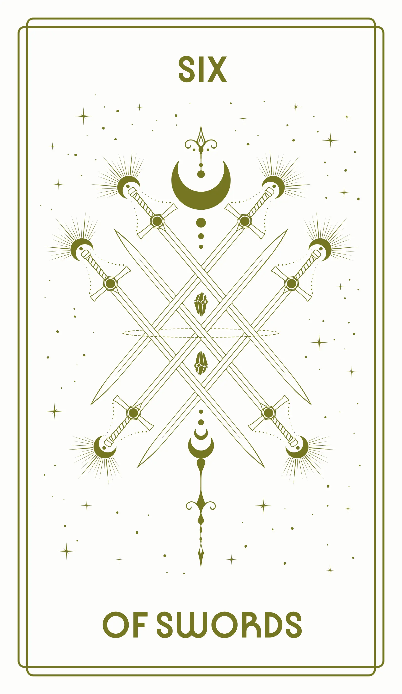 Six of Swords Tarot Card