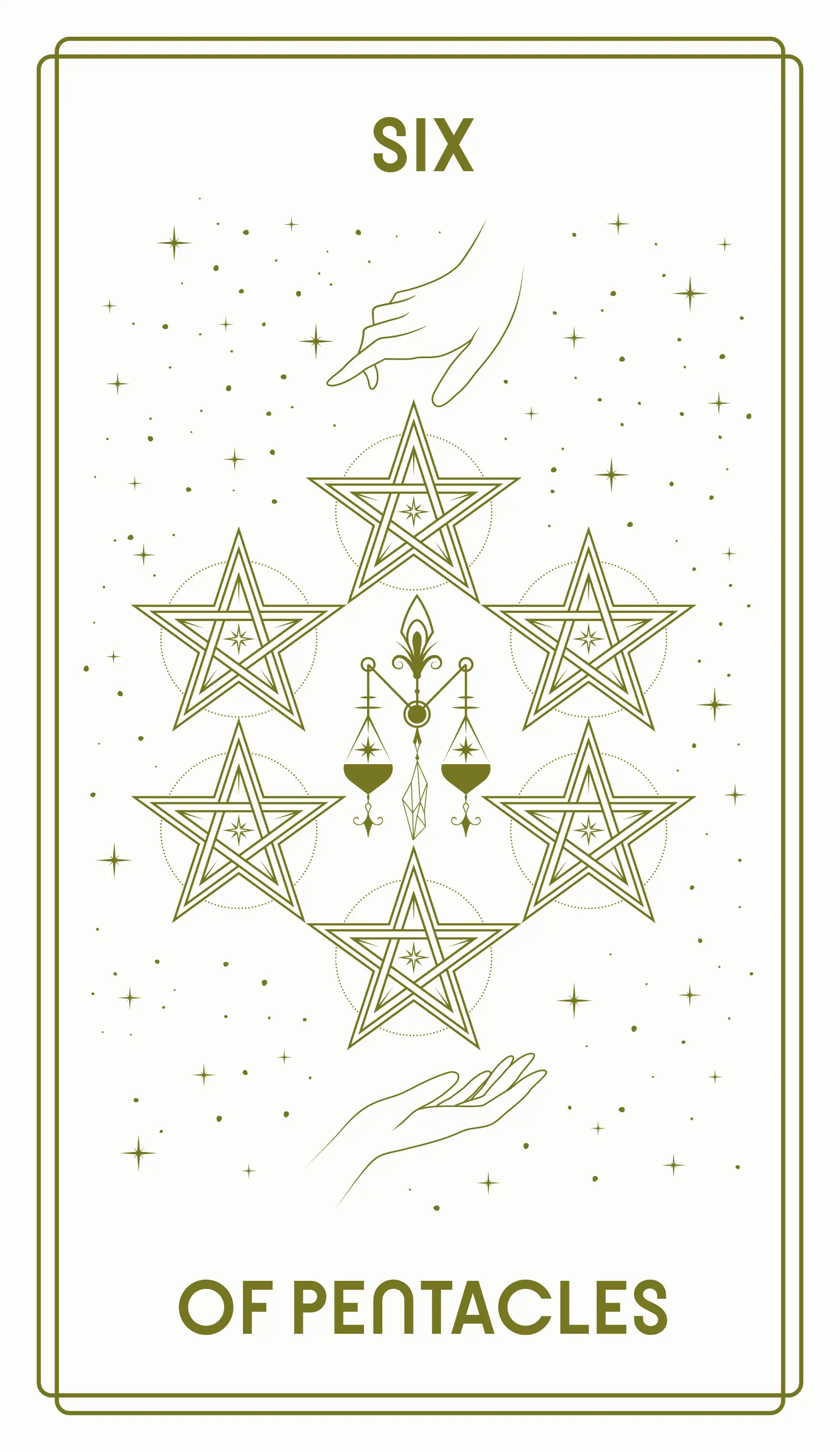 Six of Pentacles Tarot Card