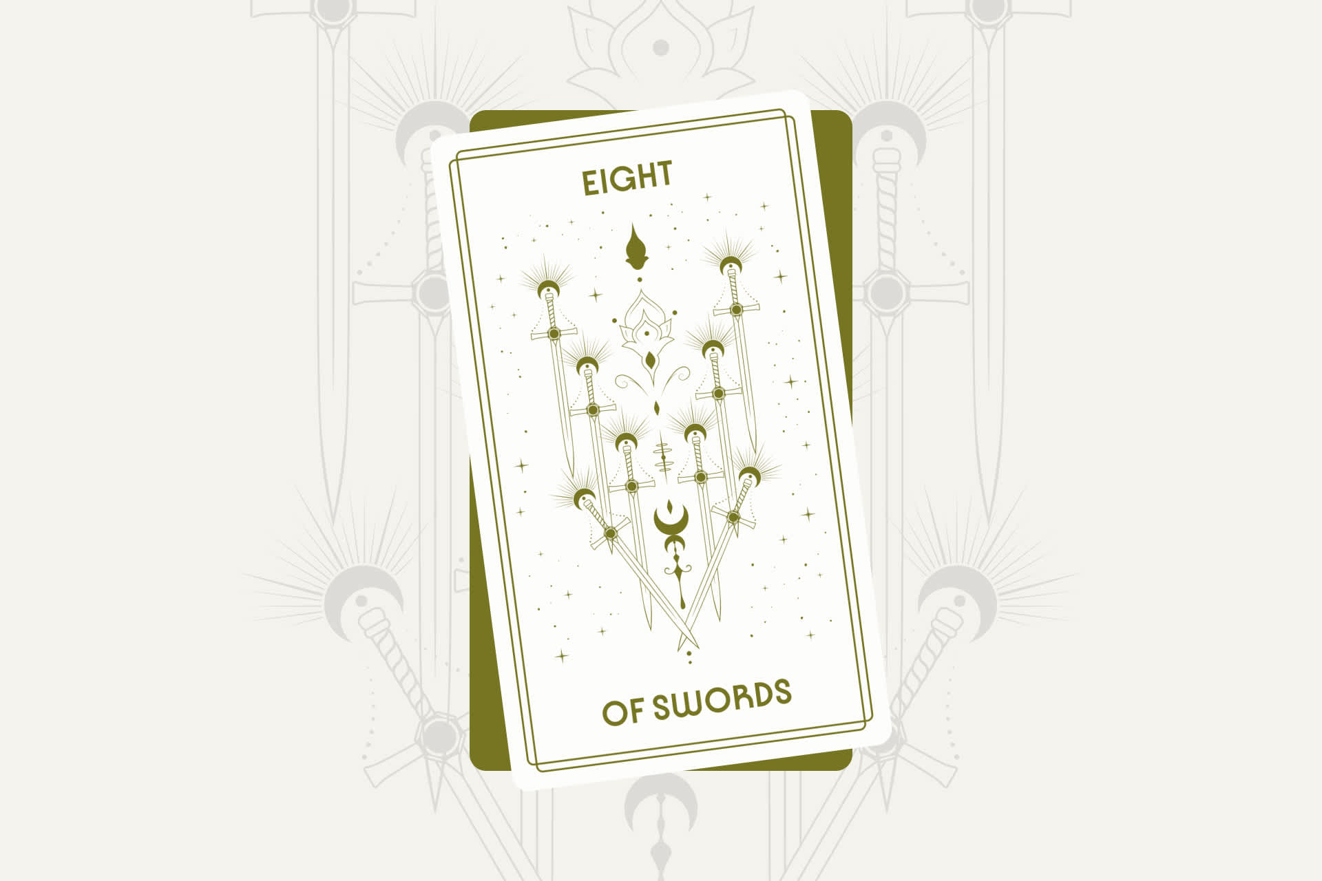 Eight of Swords Tarot Card