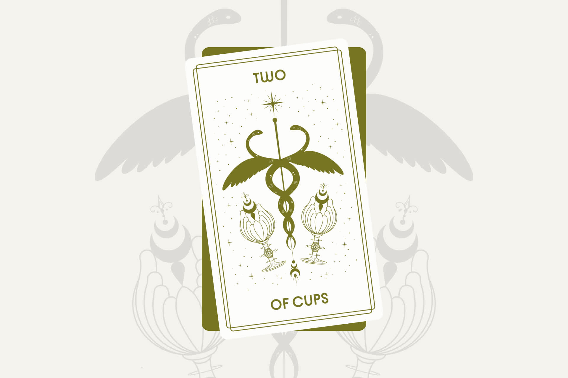 Two of Cups Tarot Card