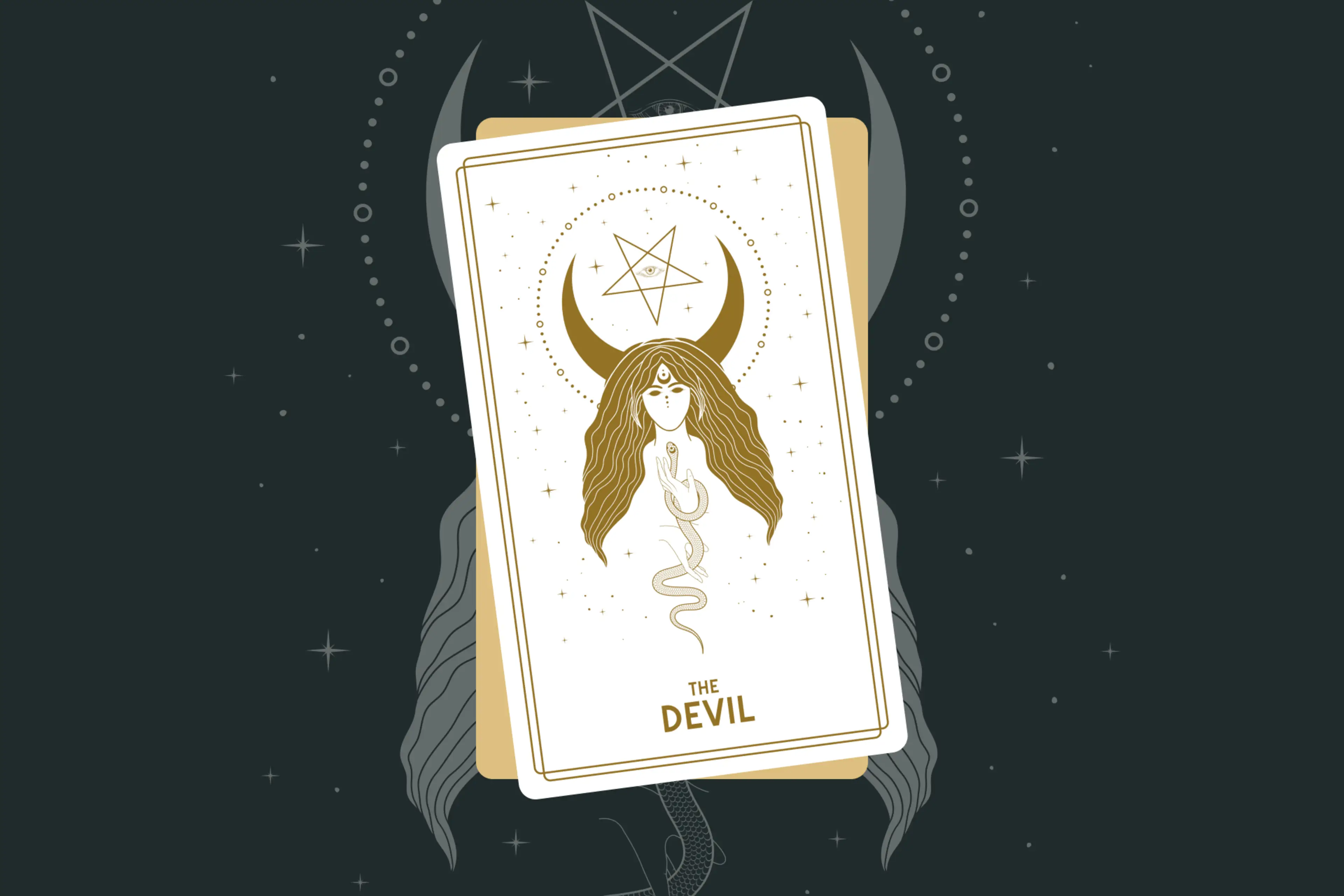 The Devil Tarot Card (Major Arcana #15)