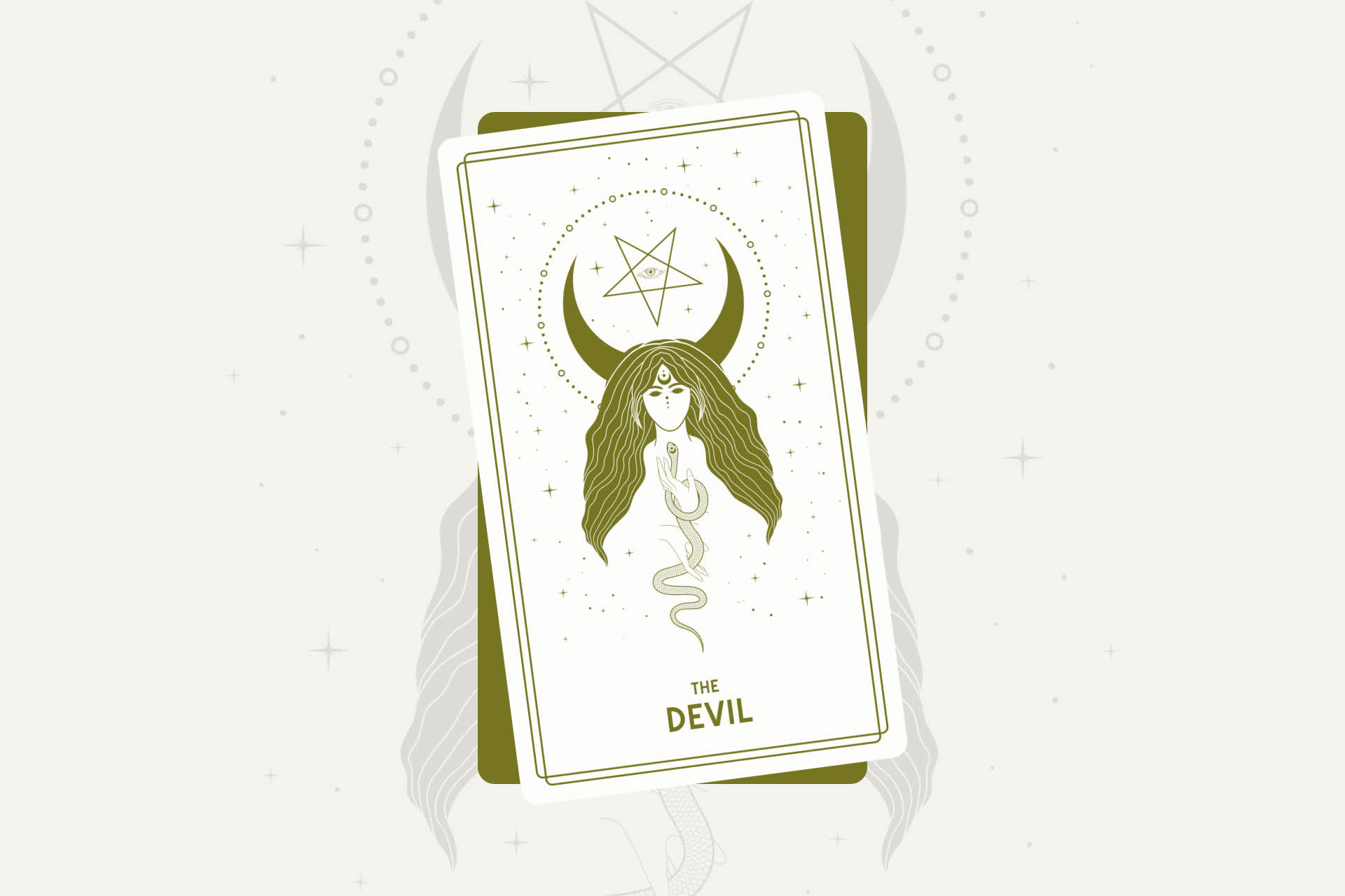 The Devil Tarot Card (Major Arcana #15)