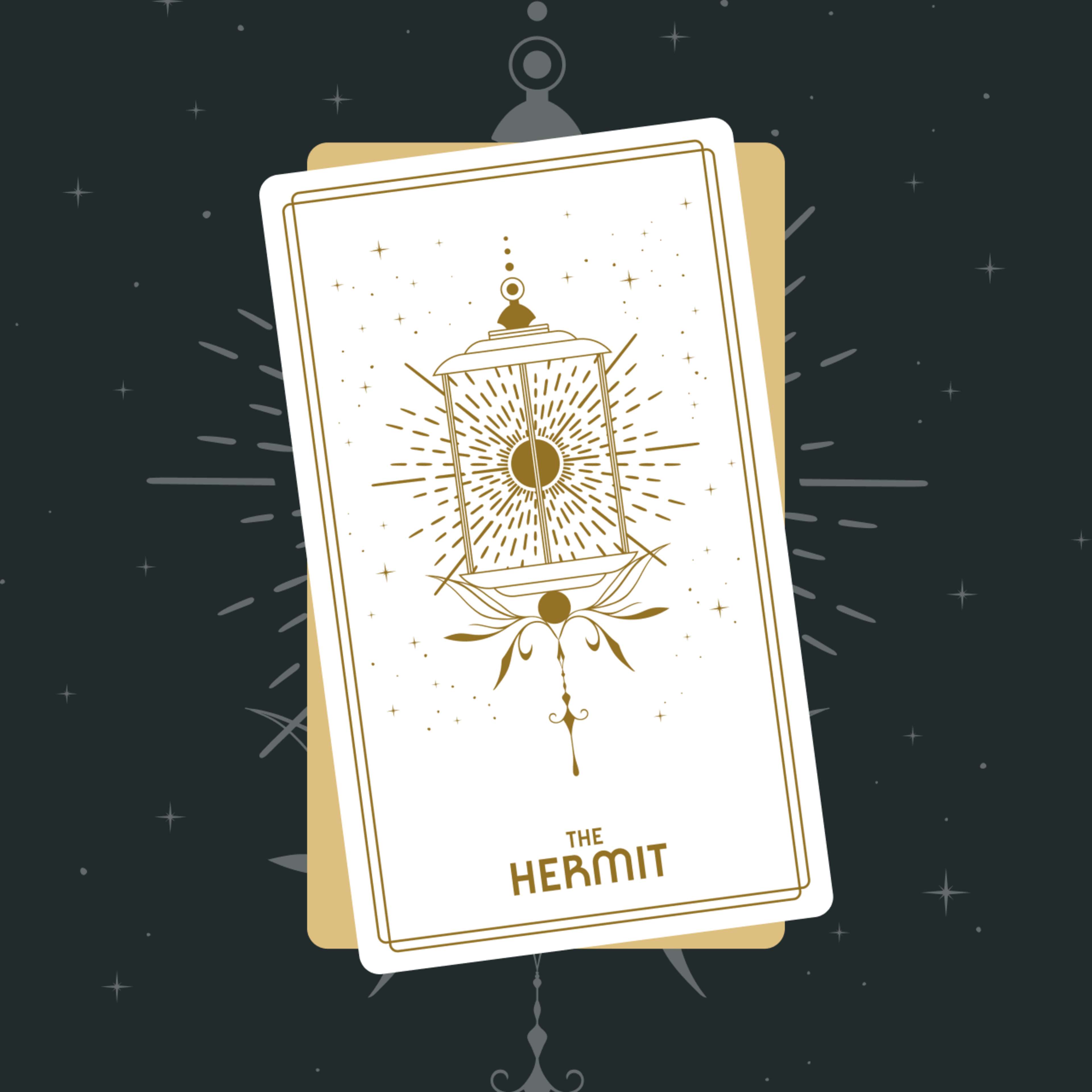 The Hermit Tarot Card (Major Arcana #9)