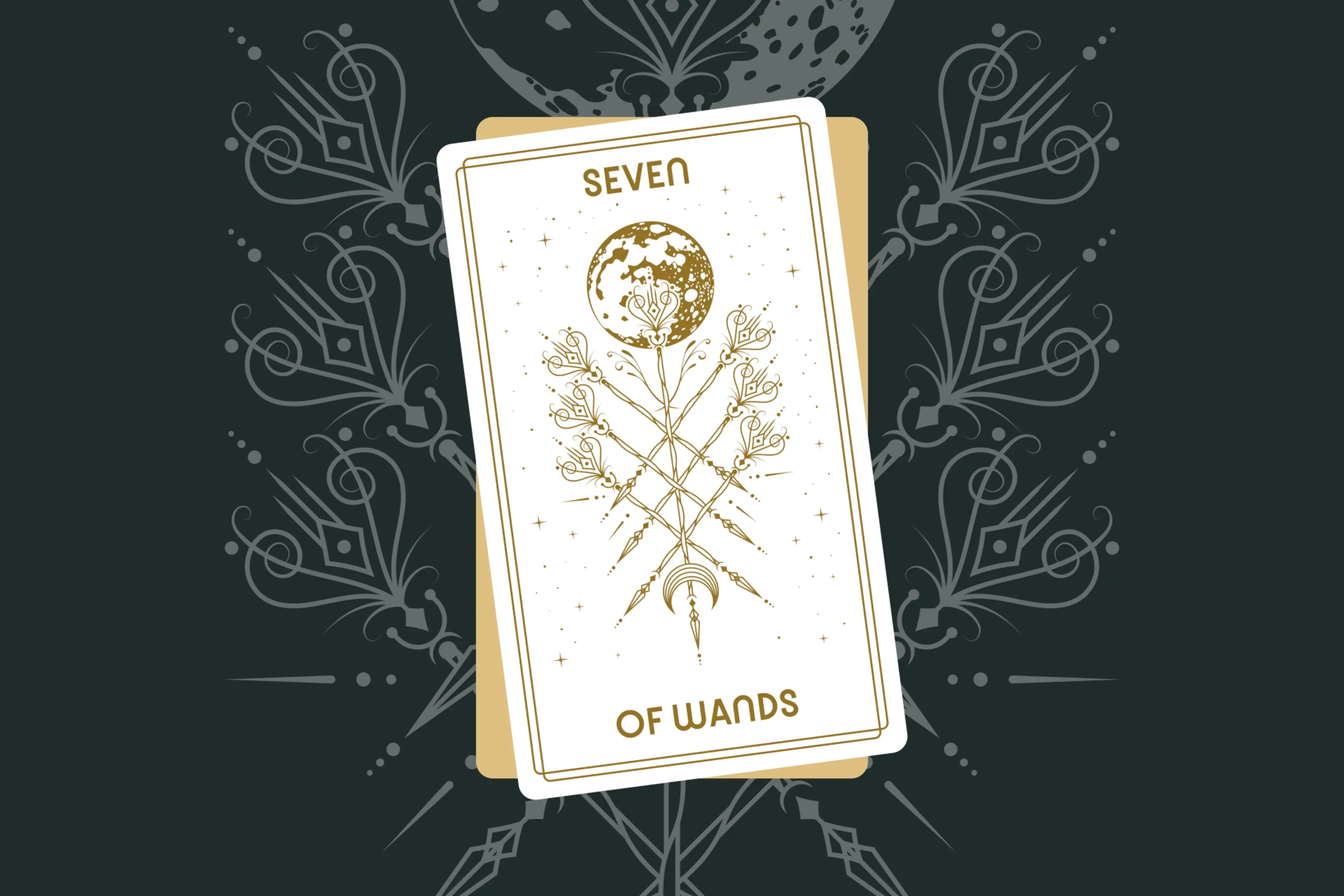 Seven of Wands Tarot Card