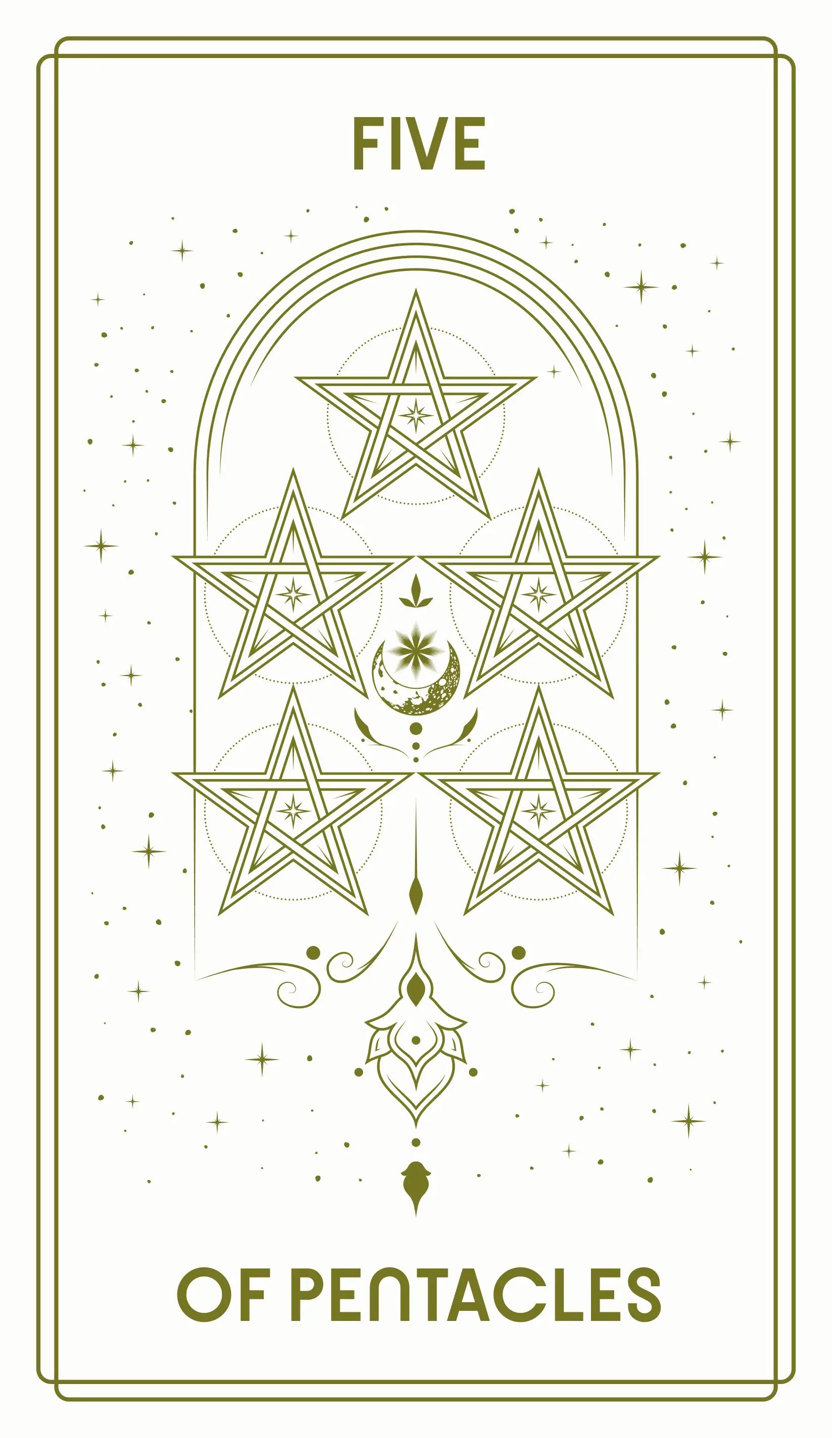 Five of Pentacles Tarot Card