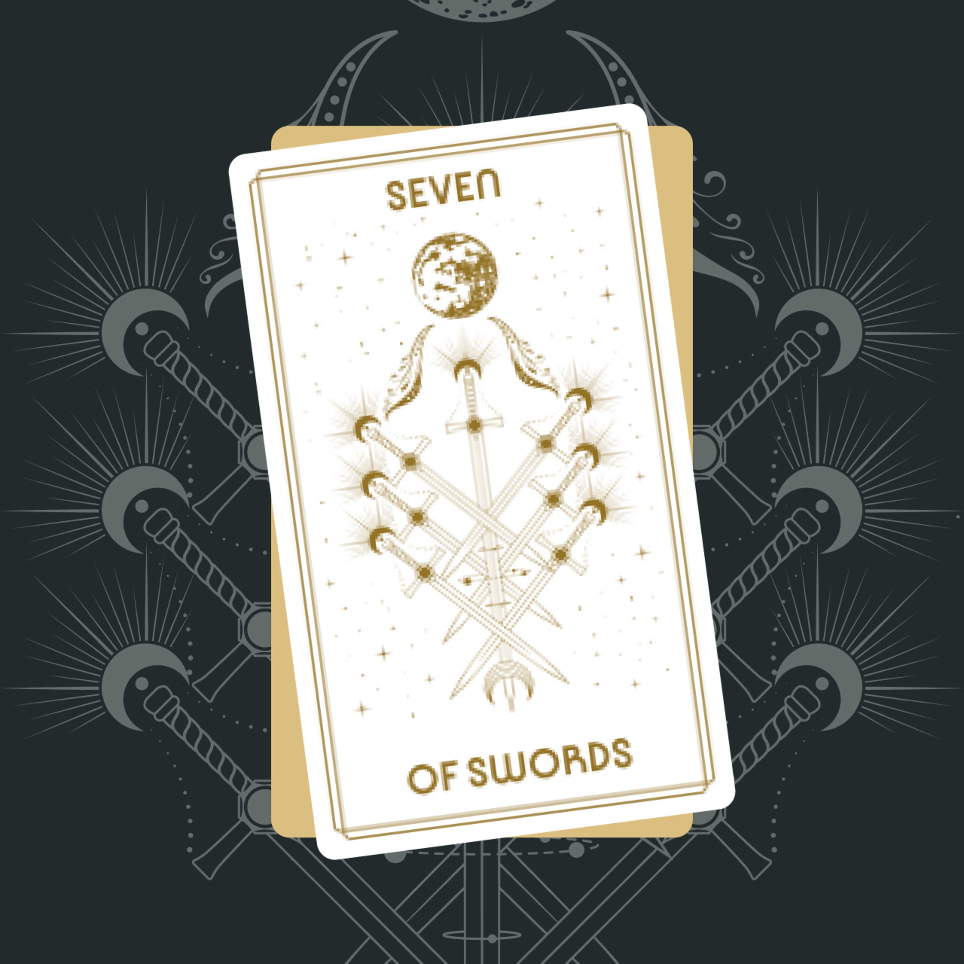 Seven of Swords Tarot Card