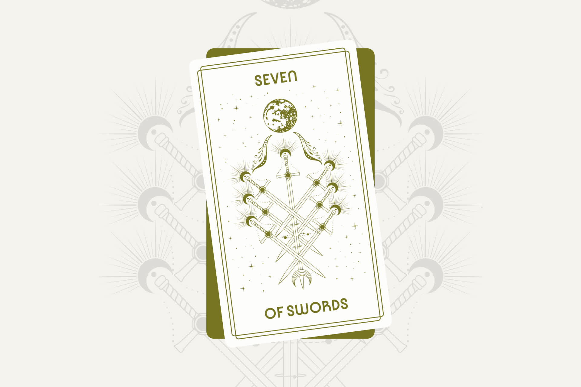 Seven of Swords Tarot Card