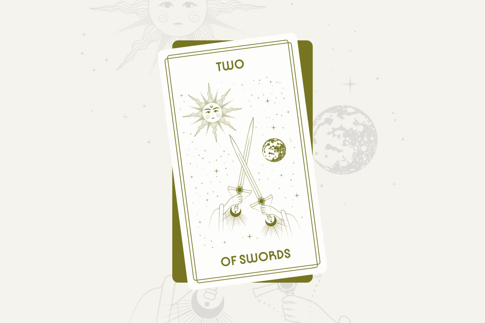 Two of Swords Tarot Card