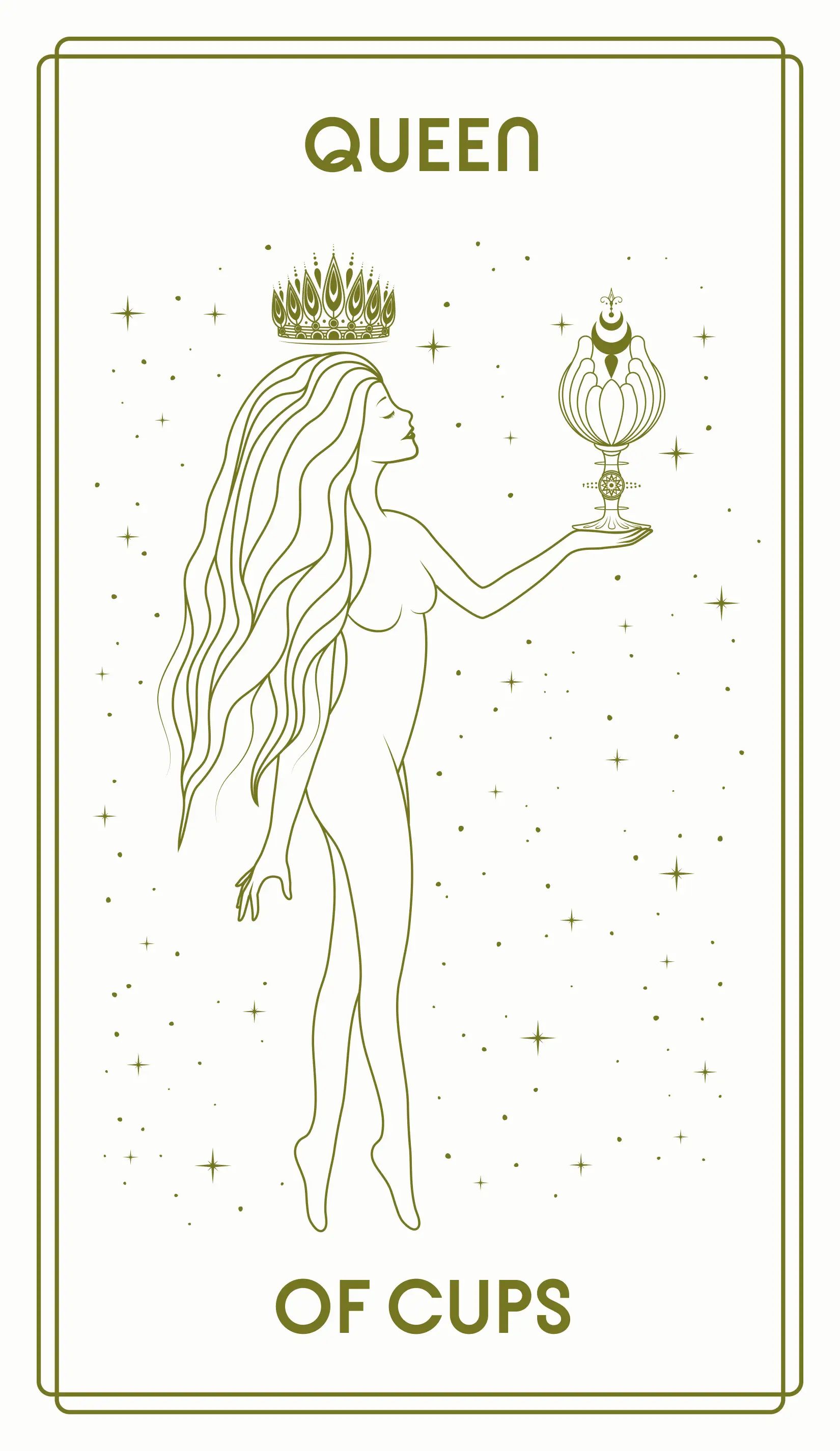 Queen of Cups Tarot Card