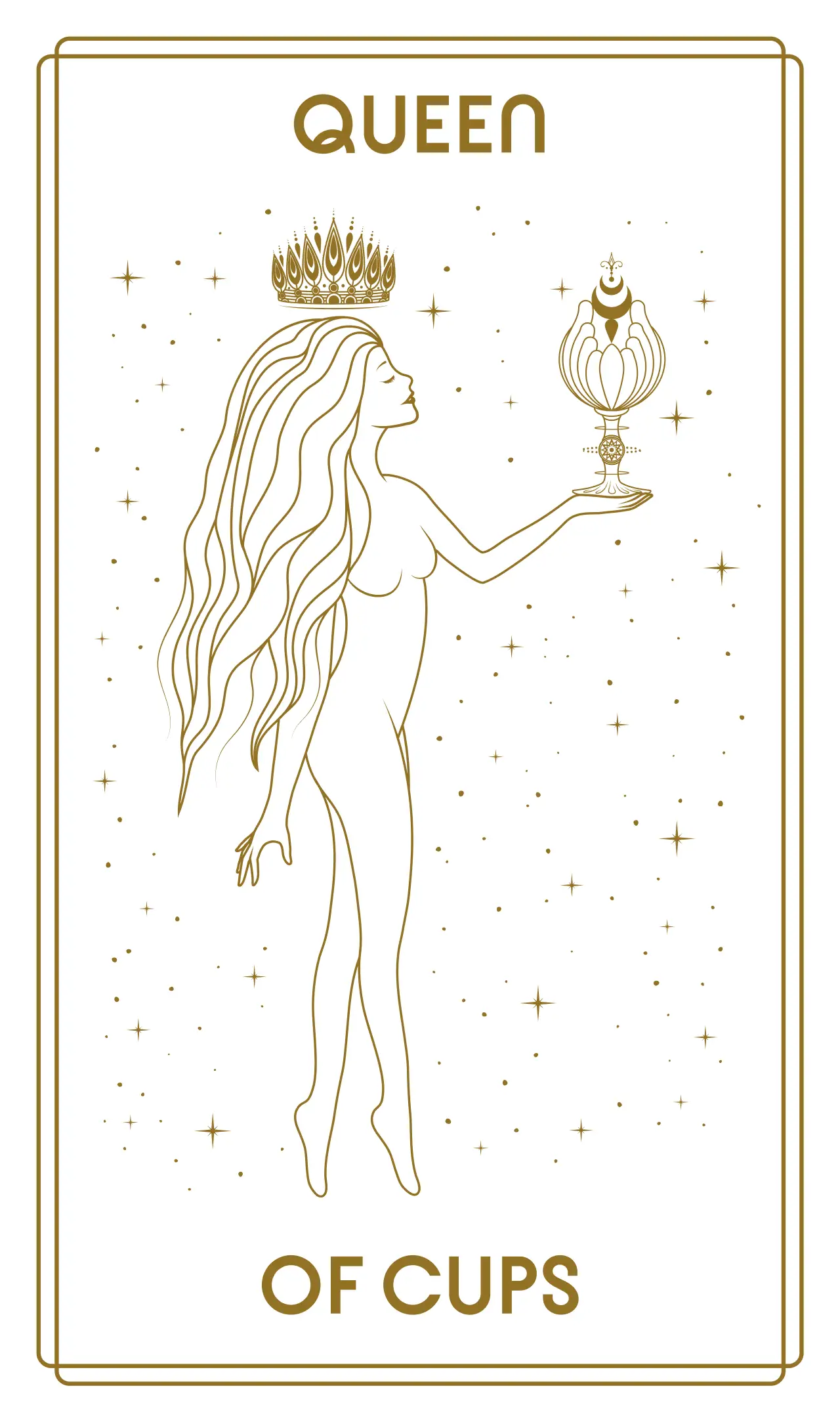 The Queen of Cups Tarot Card 