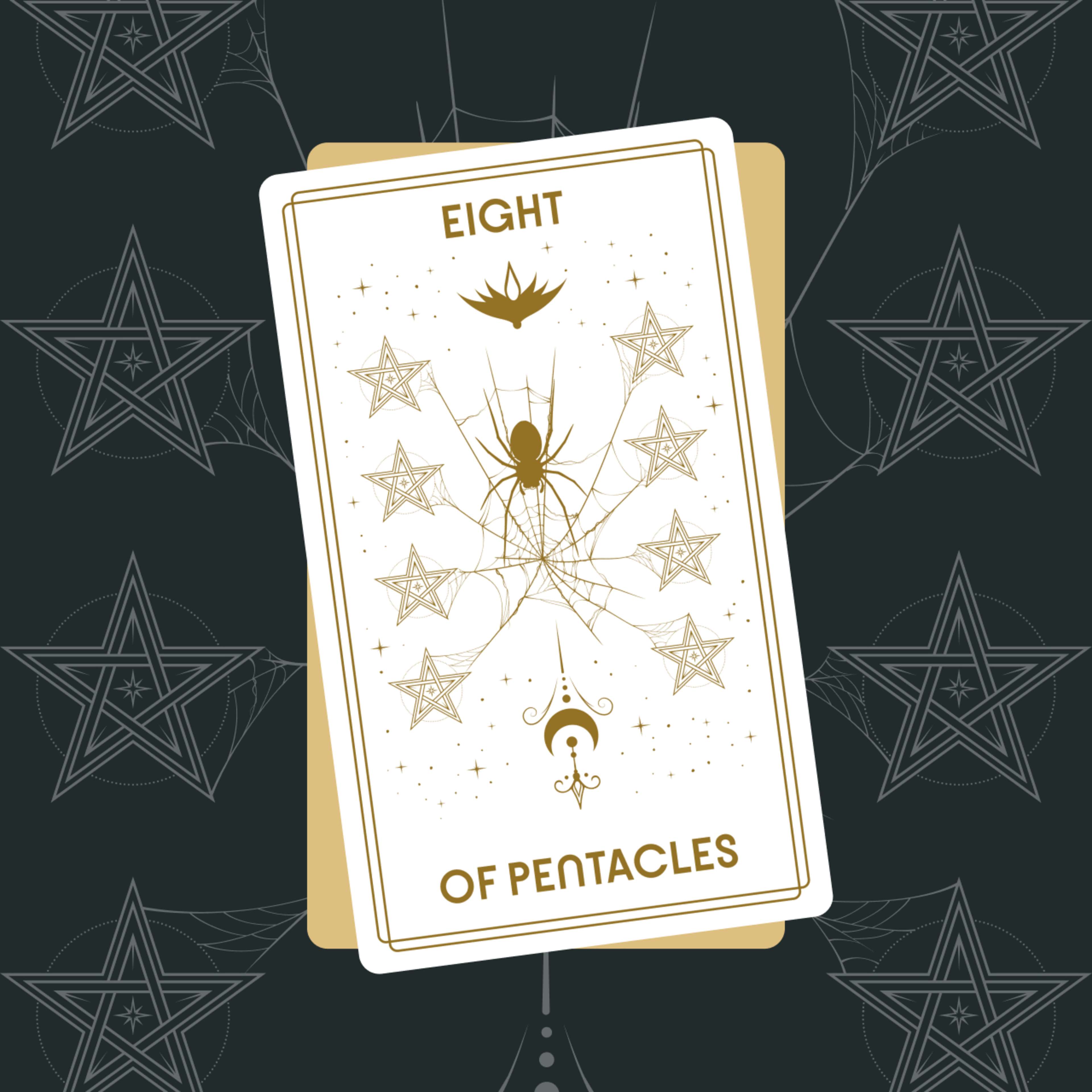 Eight of Pentacles Tarot Card