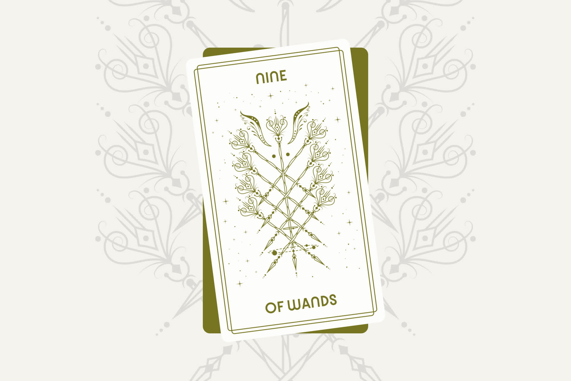 Nine of Wands Tarot Card