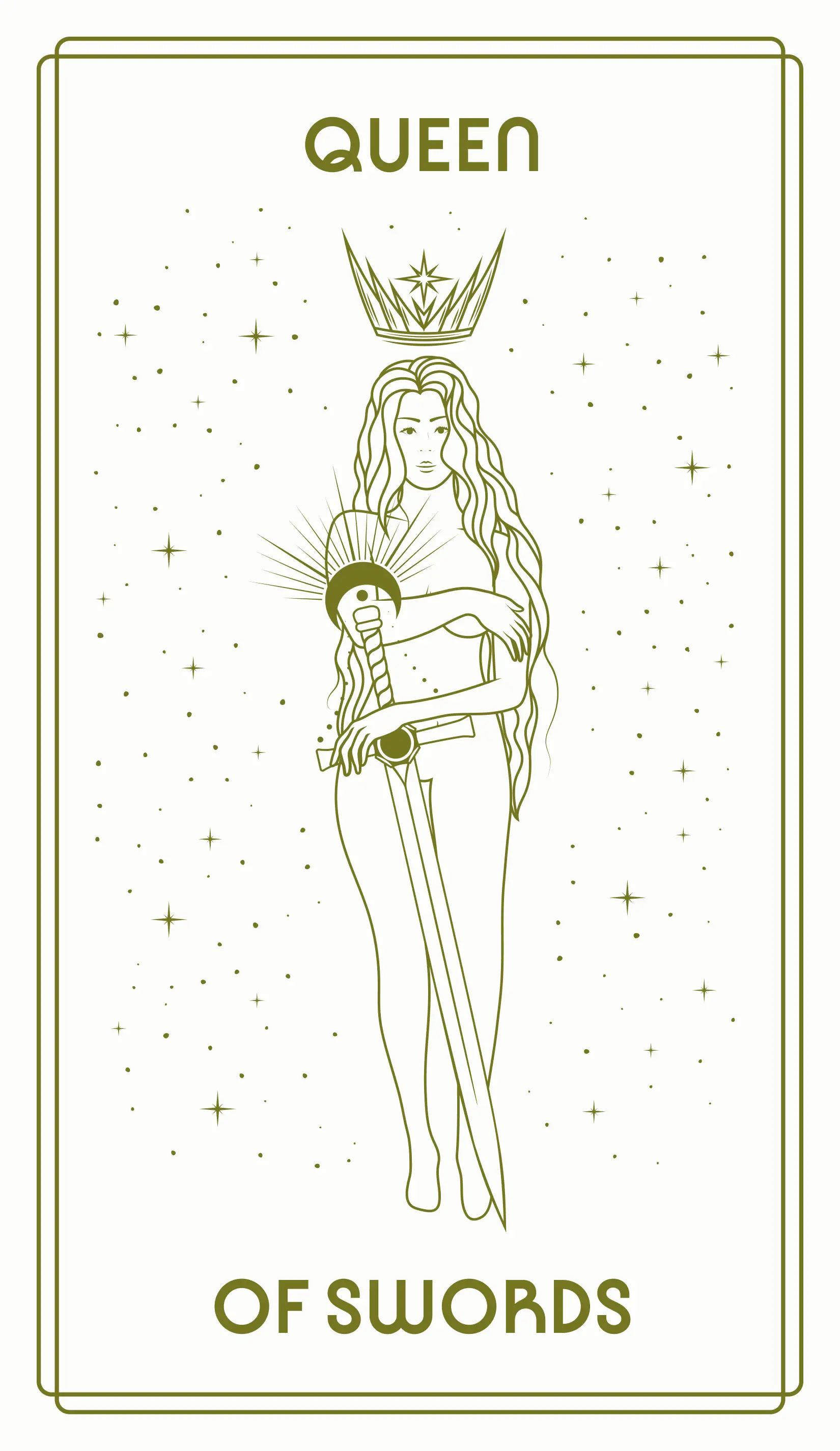 Queen of Swords Tarot Card