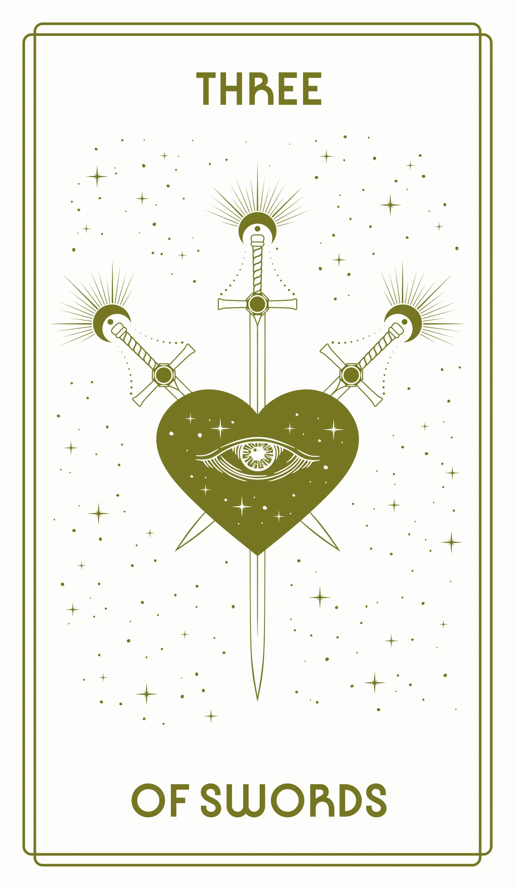 Three of Swords Tarot Card