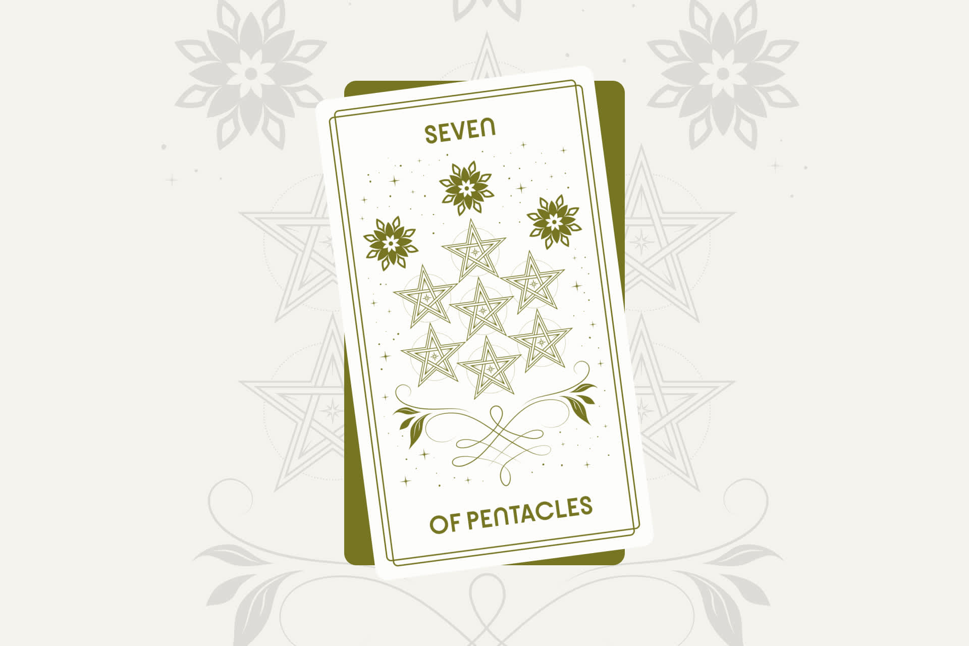 Seven of Pentacles Tarot Card