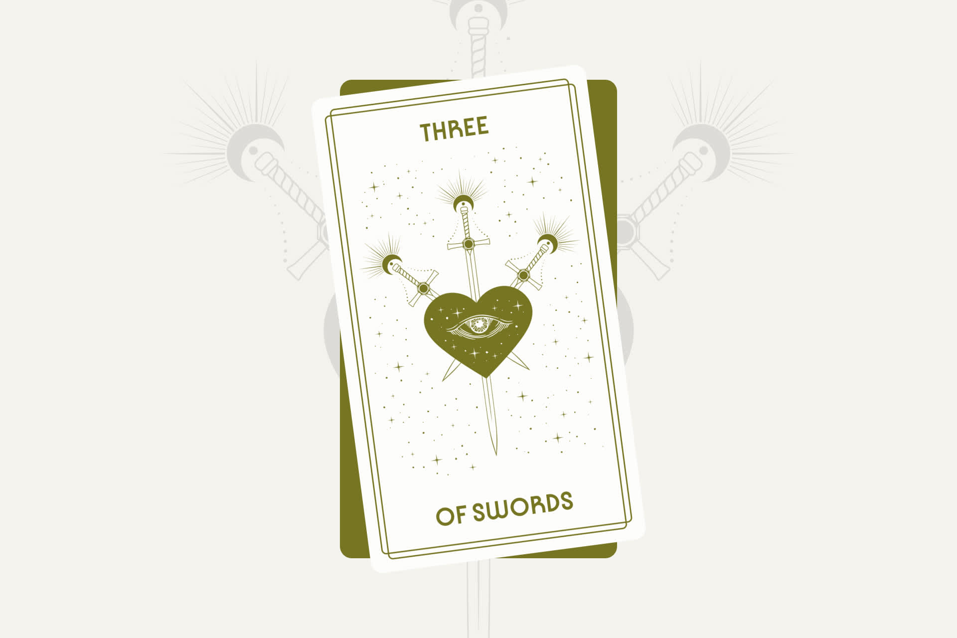 Three of Swords Tarot Card