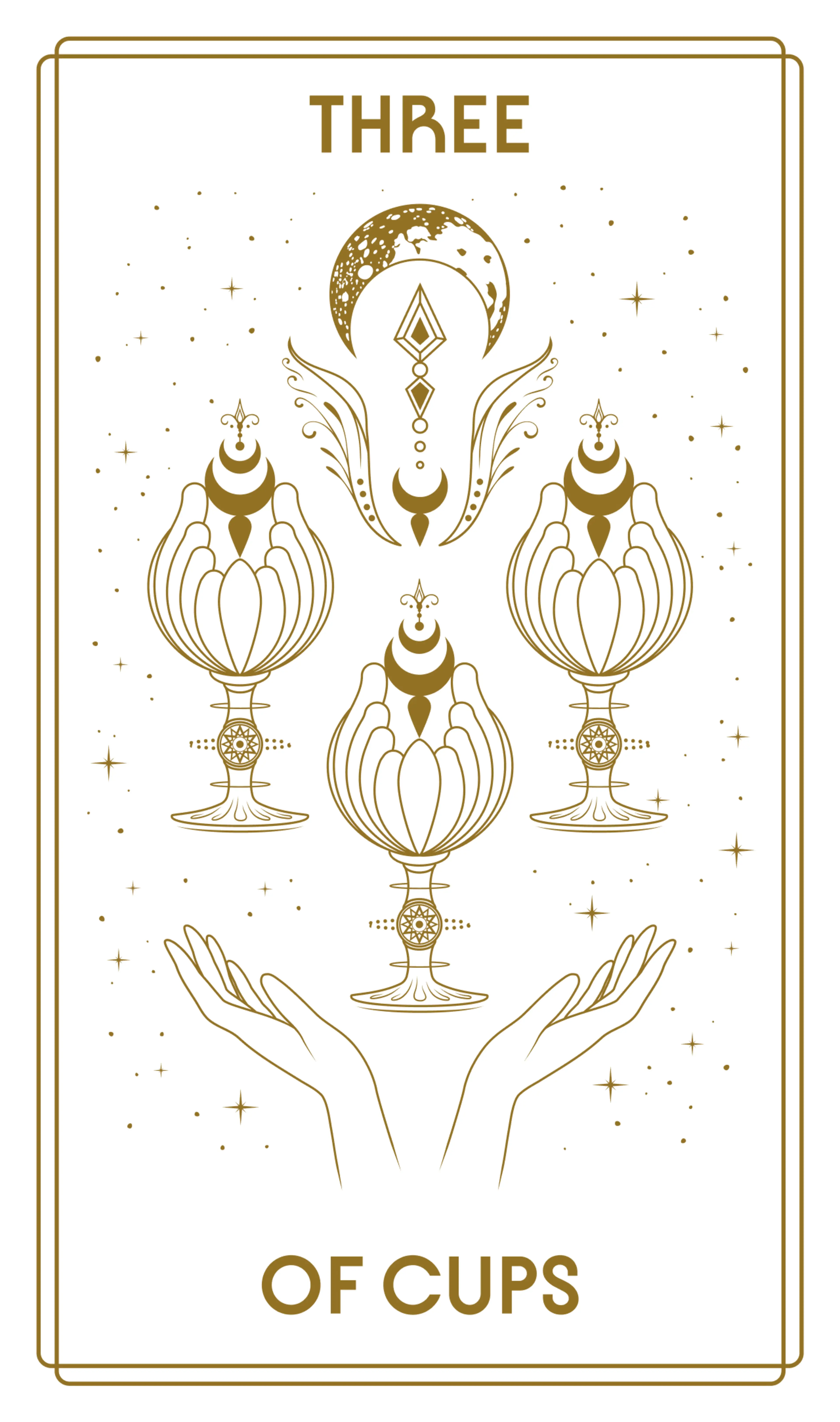 Three of Cups Tarot Card