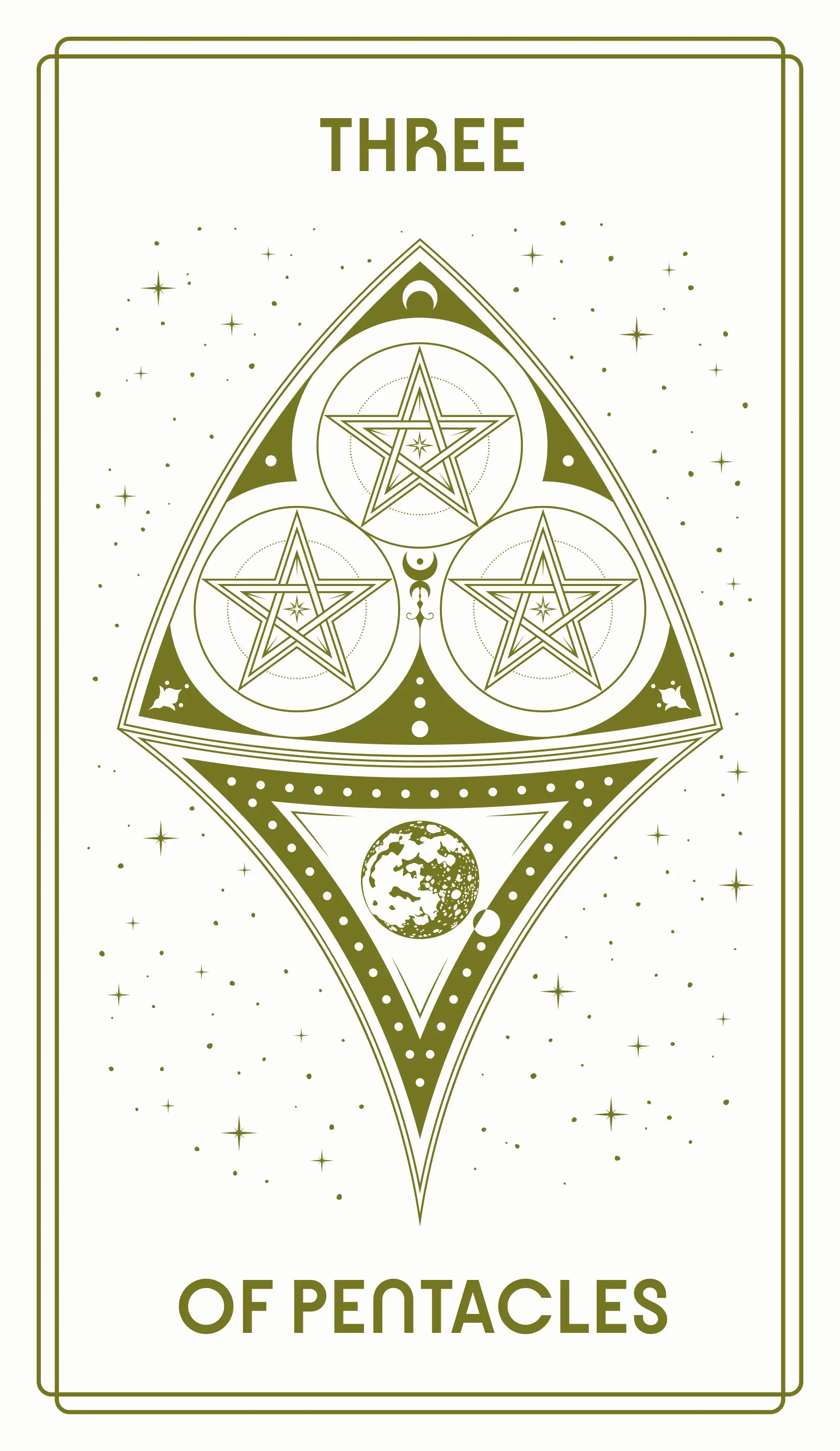 Three of Pentacles Tarot Card