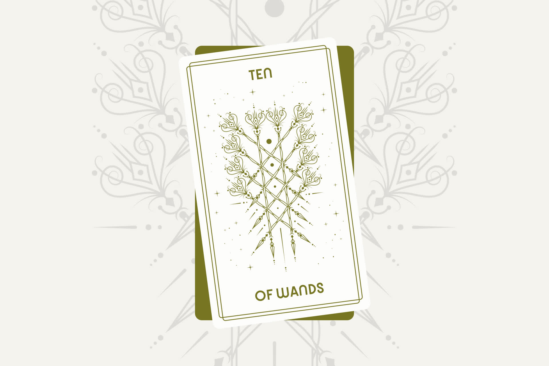 Ten of Wands Tarot Card