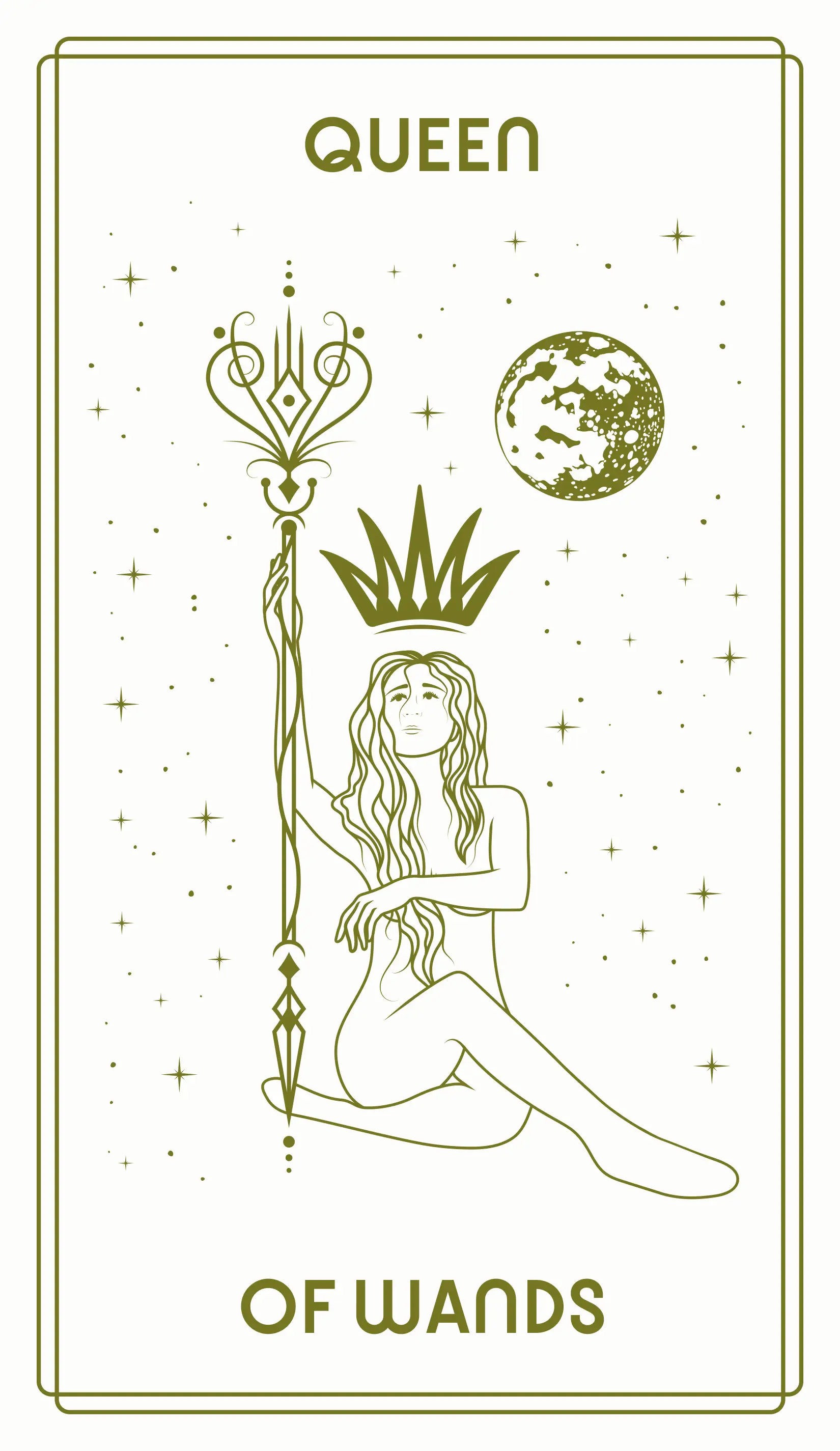 Queen of Wands Tarot Card