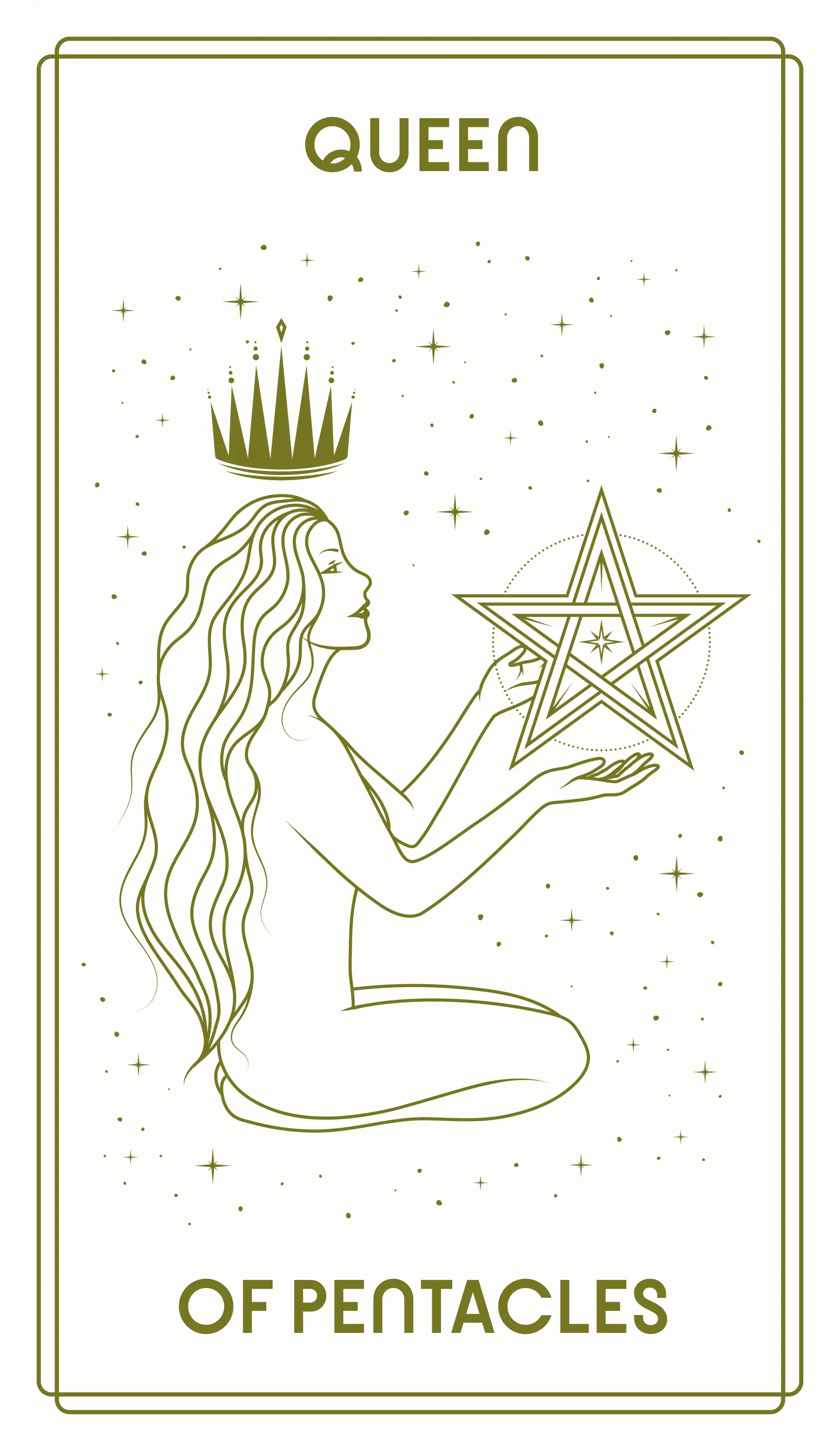 Queen of Pentacles Tarot Card