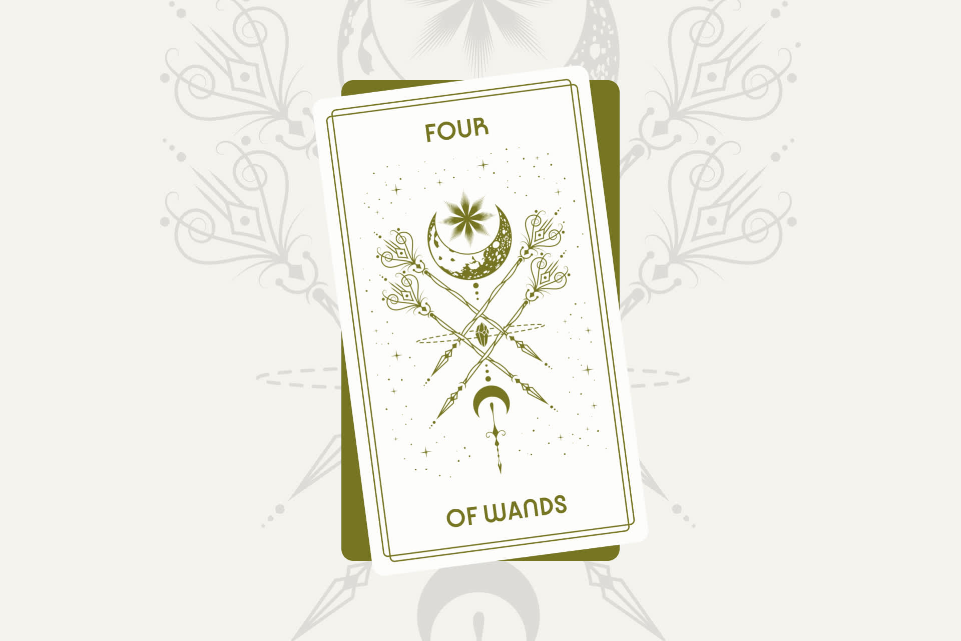 Four of Wands Tarot Card