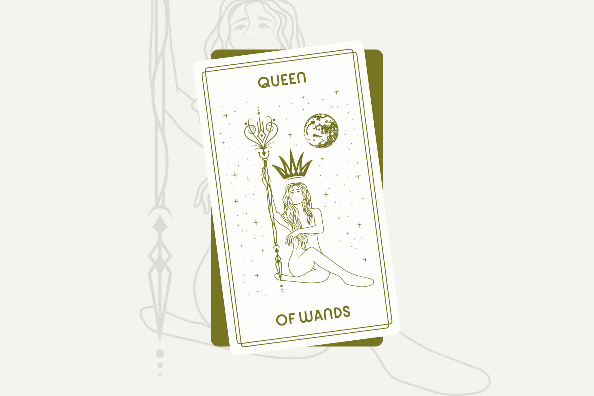 Queen of Wands Tarot Card