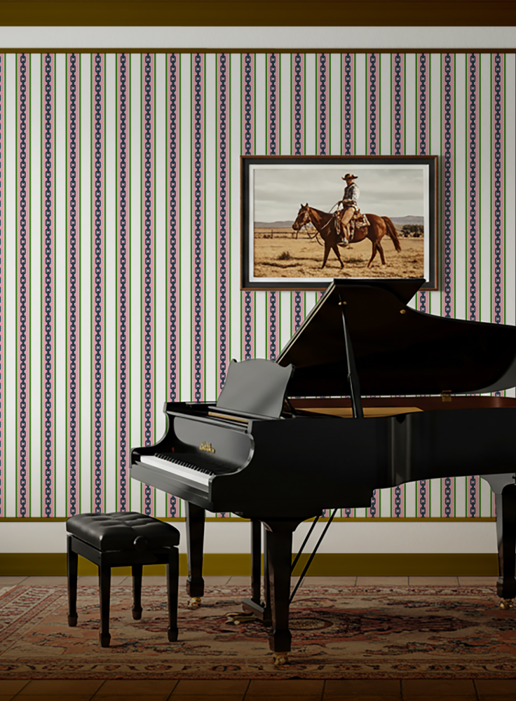chain stripe wallpaper