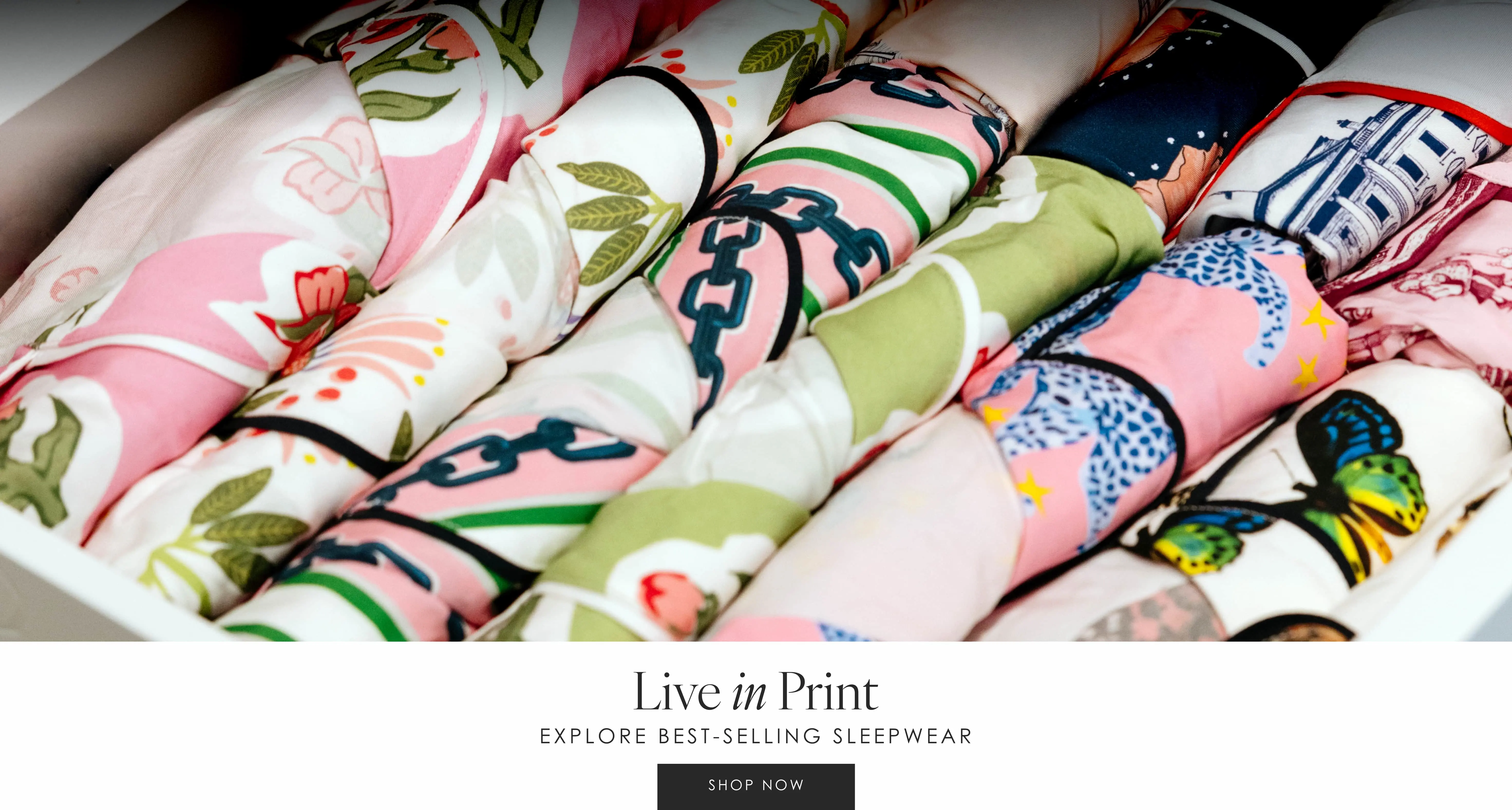 a drawer of katie kime sleepwear