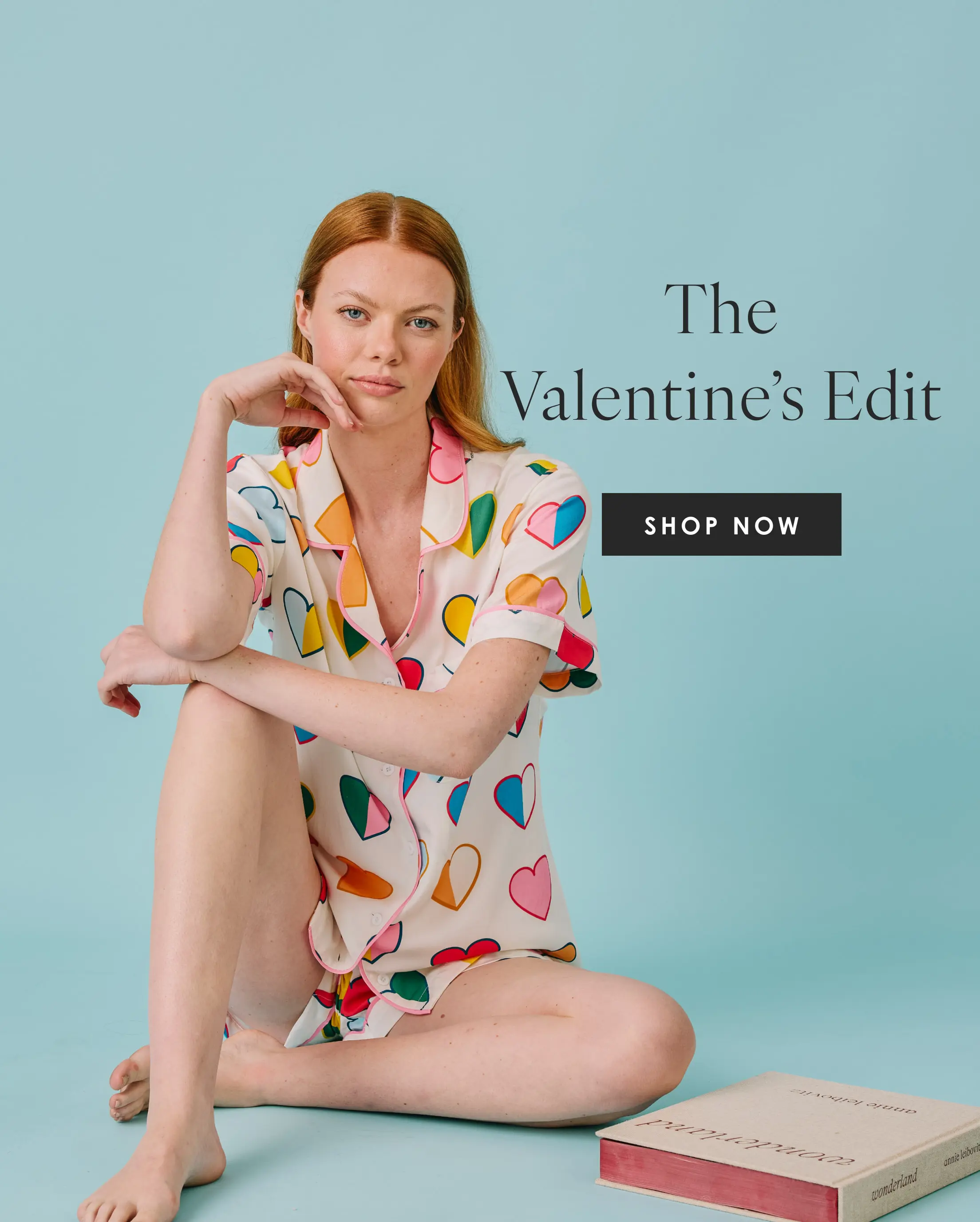 a woman wearing the amour print shorts set