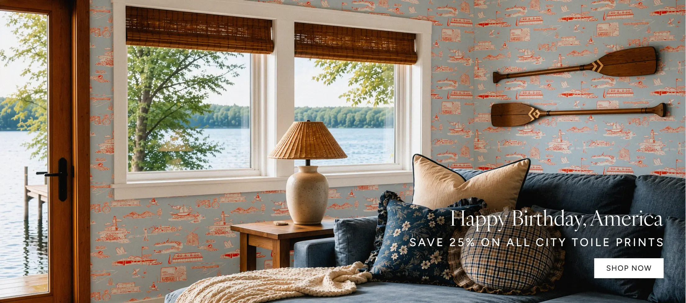 enjoy 25% off everything in the toile shop