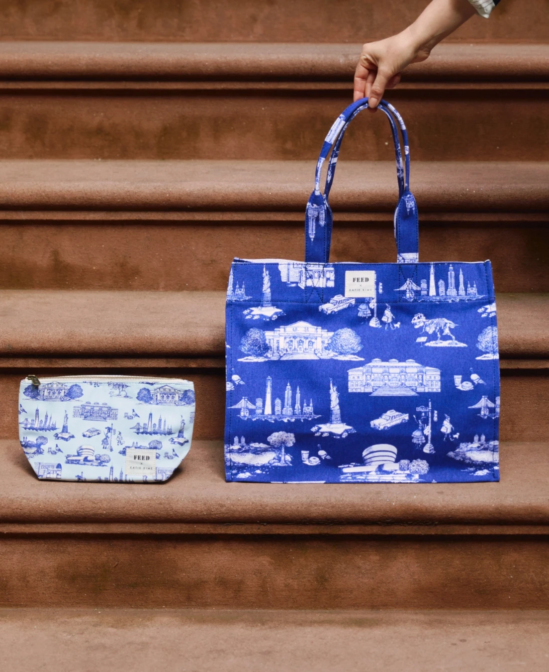 New York Toile FEED Tote Bag