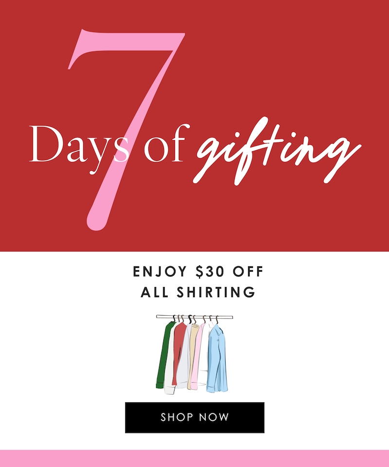 7 Days of Giving 30 off shirt shop