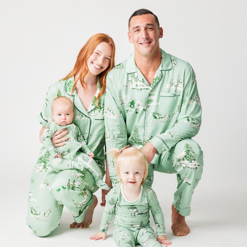 Family in Katie Kime pajamas