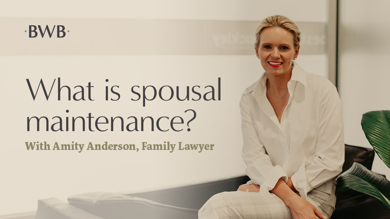 Maintenance sale family law