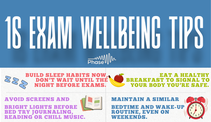 Thumbnail image for the 16 Exam Wellbeing Top Tips resource.