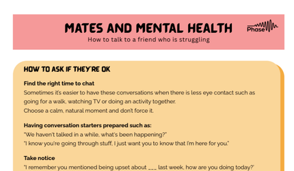 Thumbnail image for the Mates & Mental Health resource.