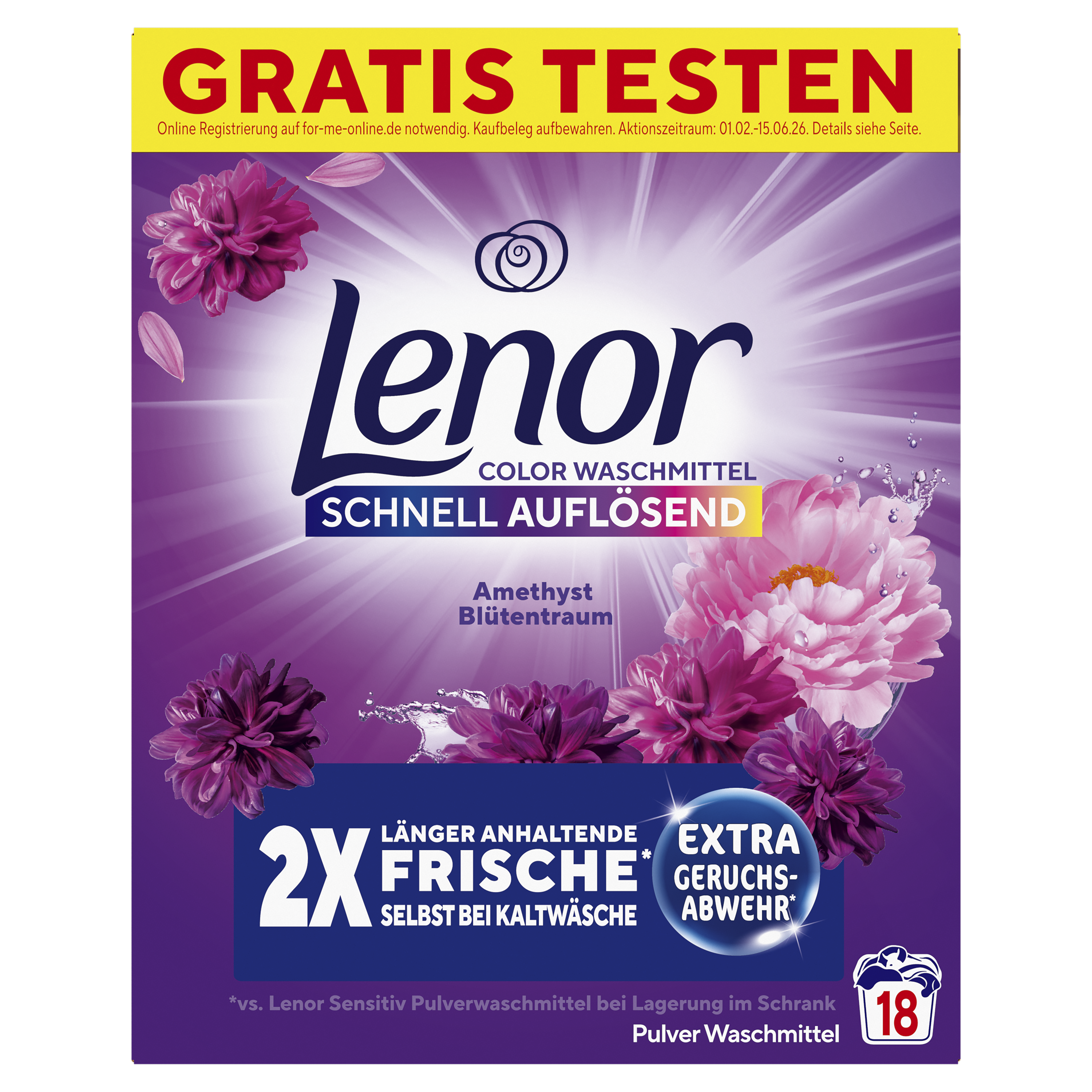 Lenor Waschpulver Blütentraum – 18 WL