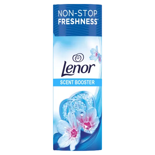 Lenor Scent Booster With Blue Floral Fragrance Packaging